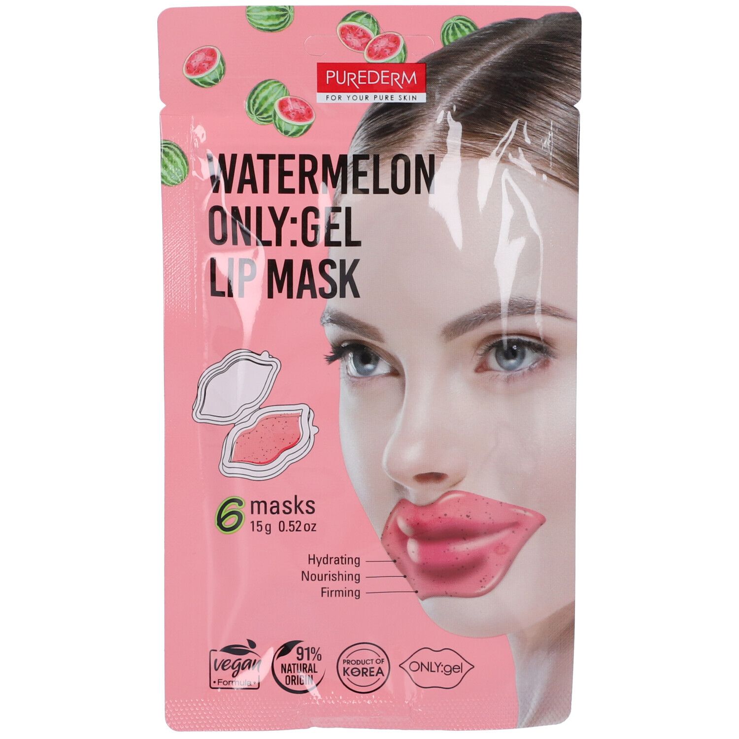 Purederm For Your Pure Skin Maschera Labbra In Gel All'Anguria