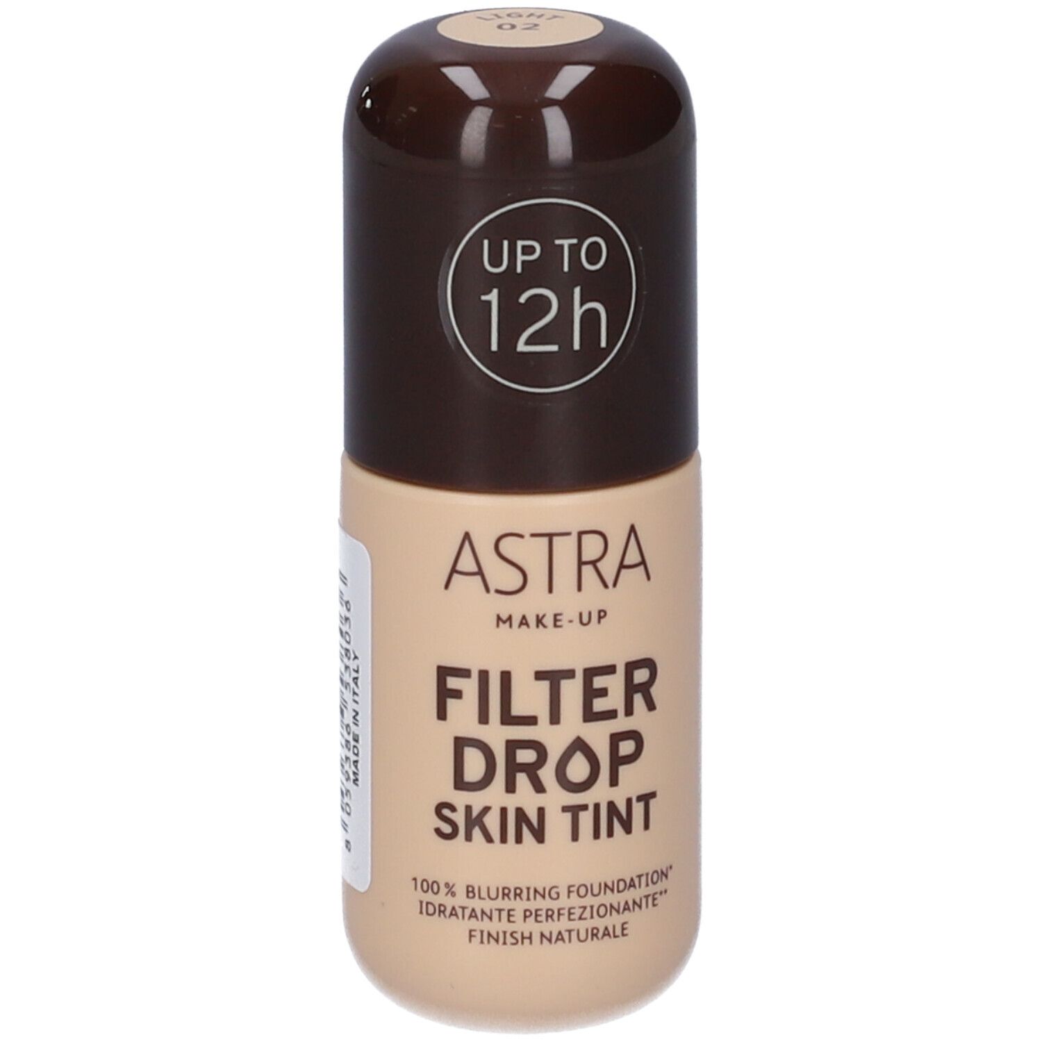 Astra Make-up Filter Drop Skin Tint, fondotinta sfocante 100%, fino a 12h.