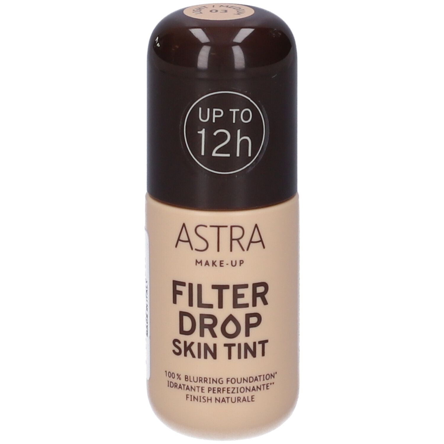 Astra Make-Up Filter Drop Skin Tint, fondotinta sfocante 100%, fino a 12h.