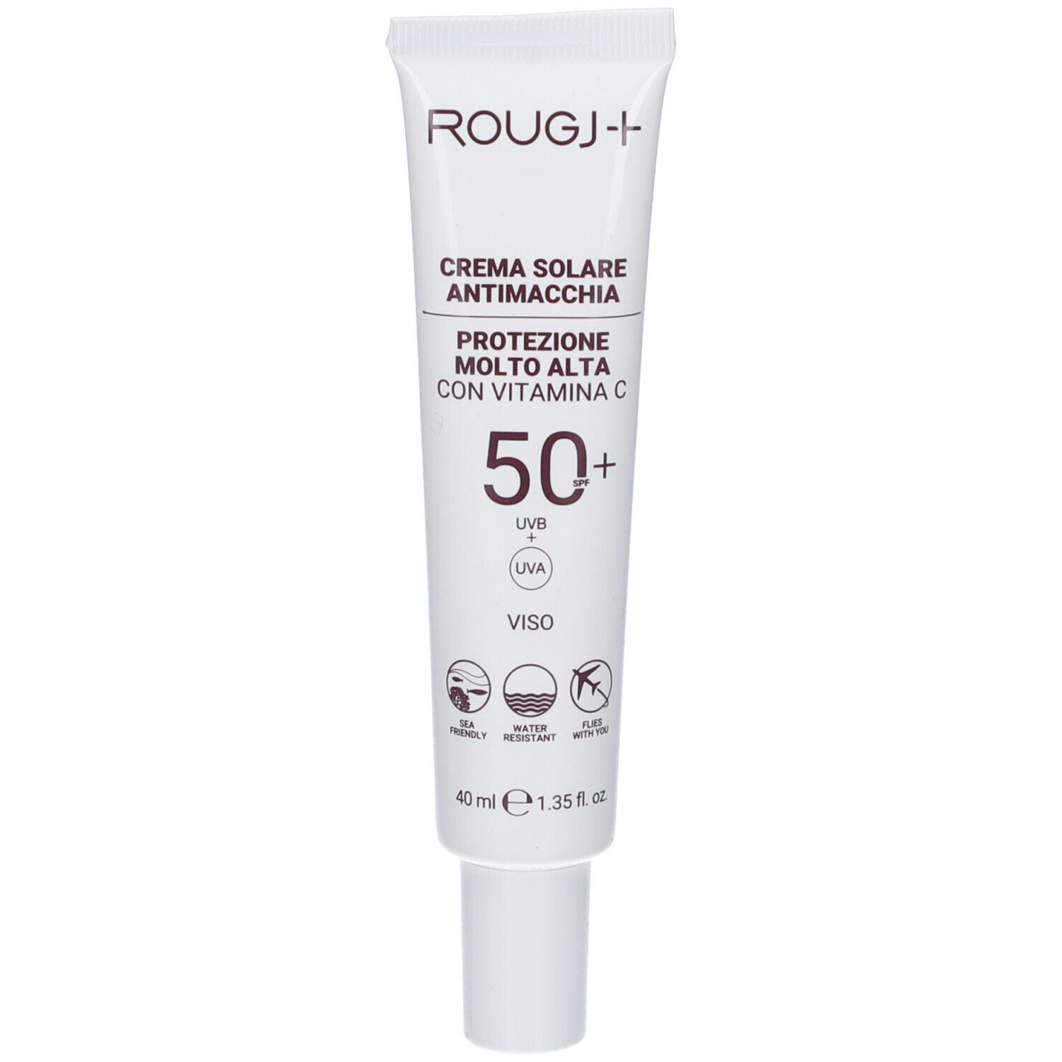Rougj CR SOL Viso 50+ A/Macch 40 ml Sonnenschutzcreme