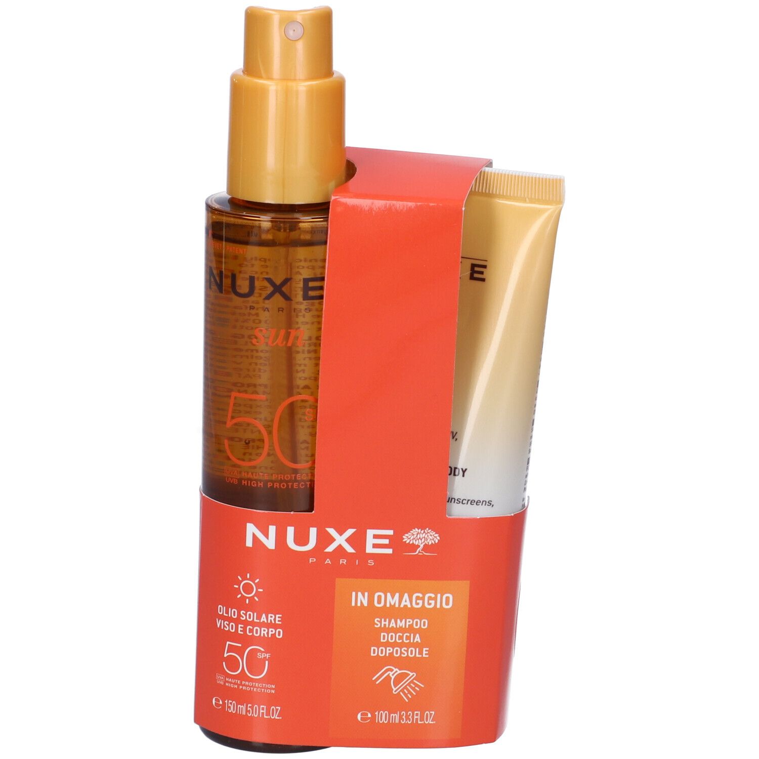 Nuxe Sun Duo Olio Solare Viso E Corpo SPF 50 + Shampoo Doposole