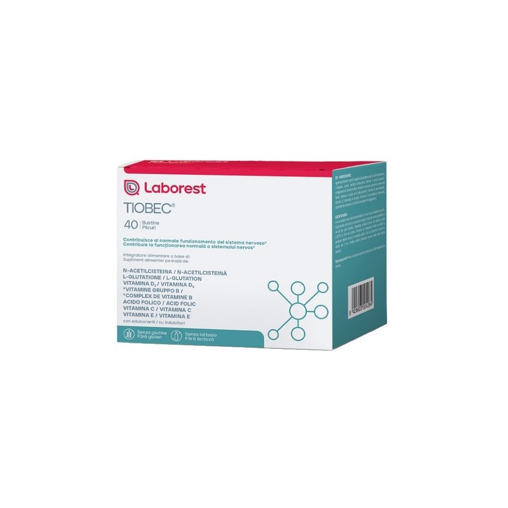 Laborest Italia Tiobec 40 Bustine Nuova Formula 590 Per Benessere Generale E Antiossidante 40 Bustine - Immagine 3
