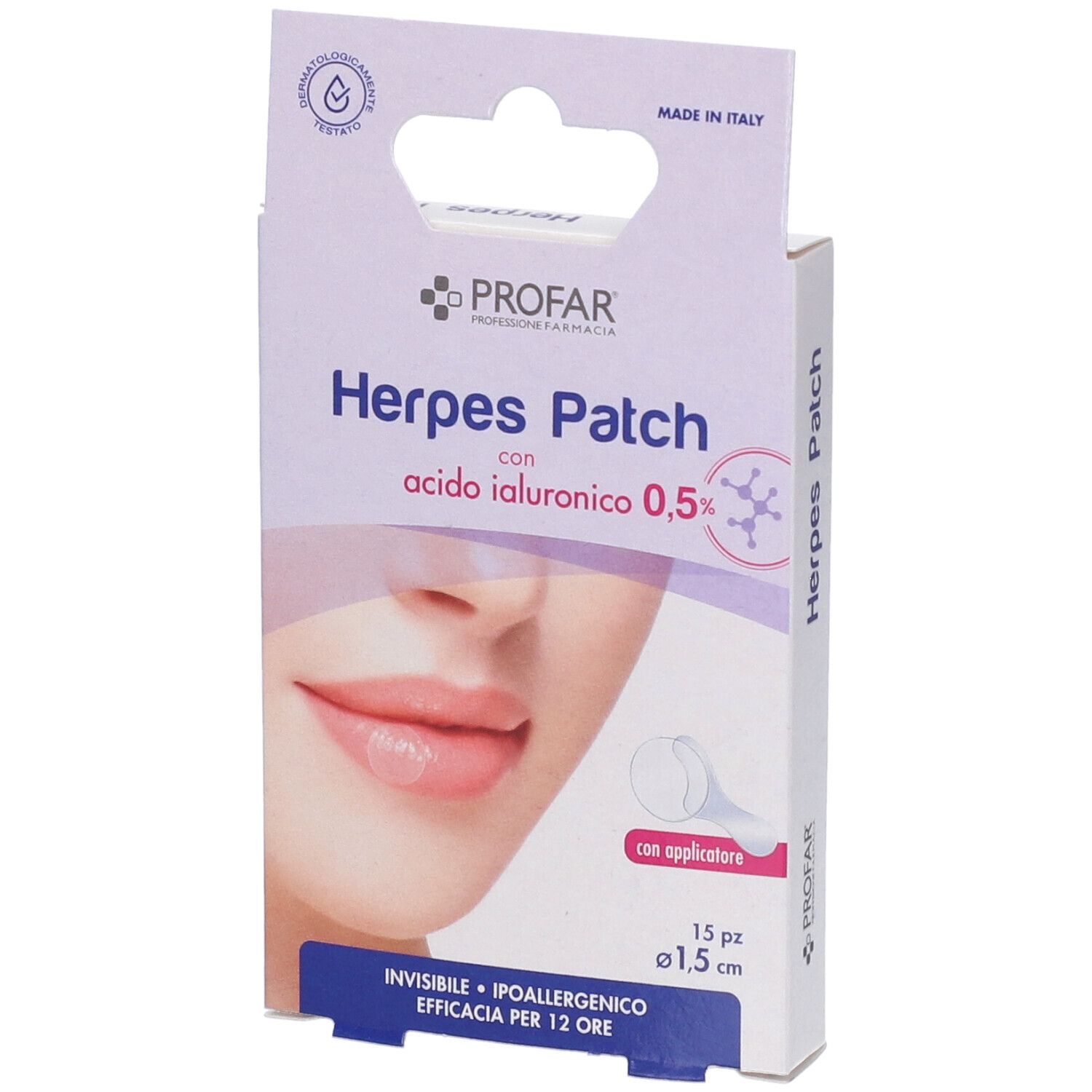 Profar Herpes Patch con Acido Ialuronico 15 Pezzi
