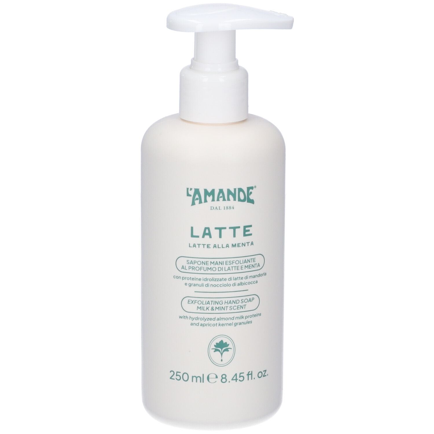 L'Amande Latte Sapone Mani Esfoliante Latte E Menta