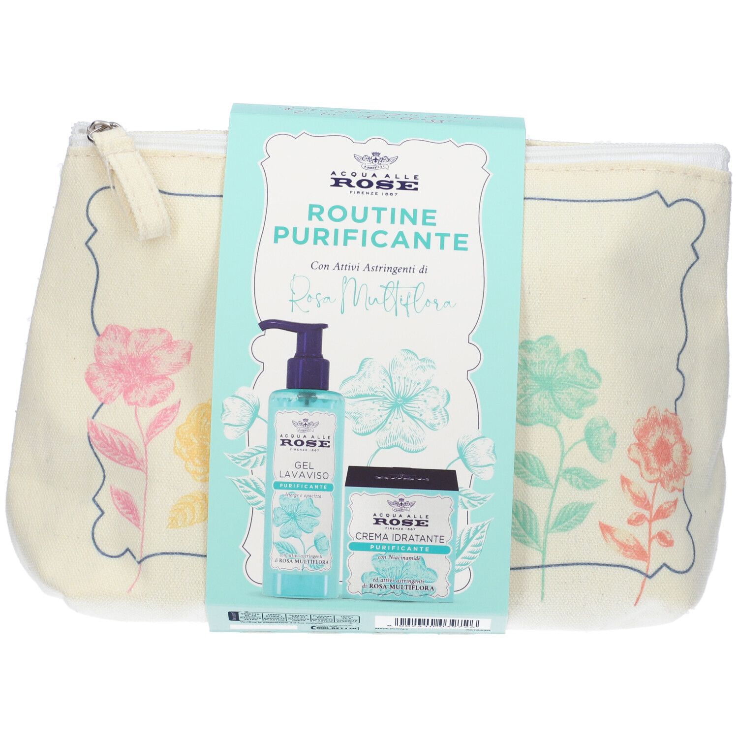 Acqua Alle Rose Routine Purificante Cofanetto Gel Lavaviso Purificante