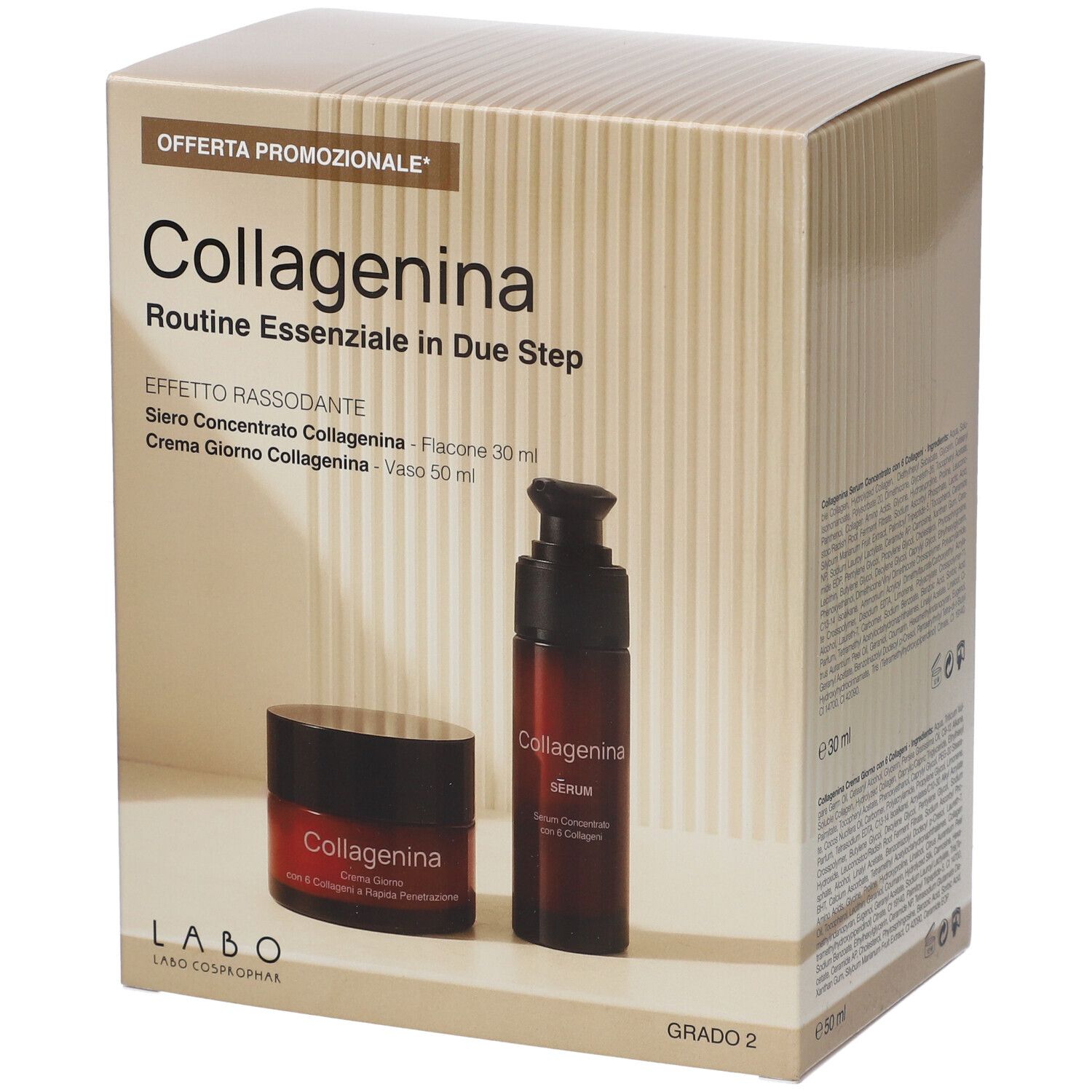 Labo Suisse Kit Regalo Collagenina Routine Essenziale In Due Step Grado 2 Effetto Rassodante