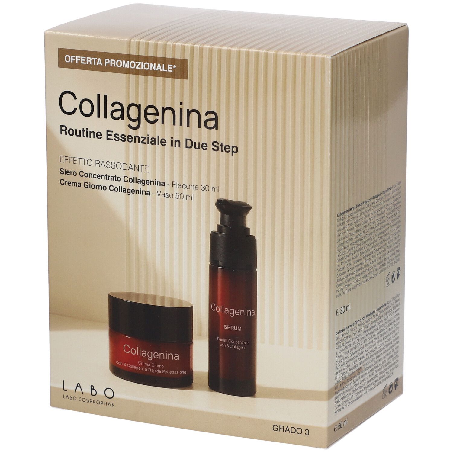 Labo Suisse Kit Regalo Collagenina Routine Essenziale In Due Step Grado 3 Effetto Rassodante