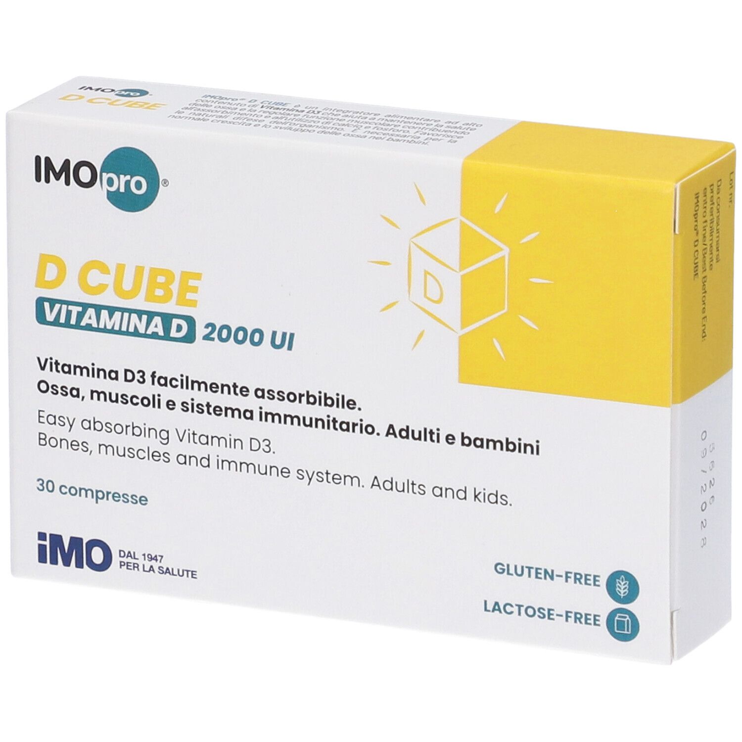 Imopro D Cube Vitamina D 30 Compresse