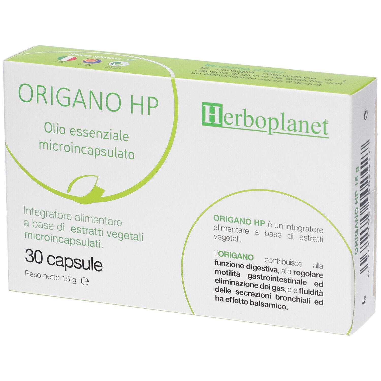 Herboplanet Integratore Origano Hp Per Digestione E Vie Bronchiali, 30Cps - Immagine 8
