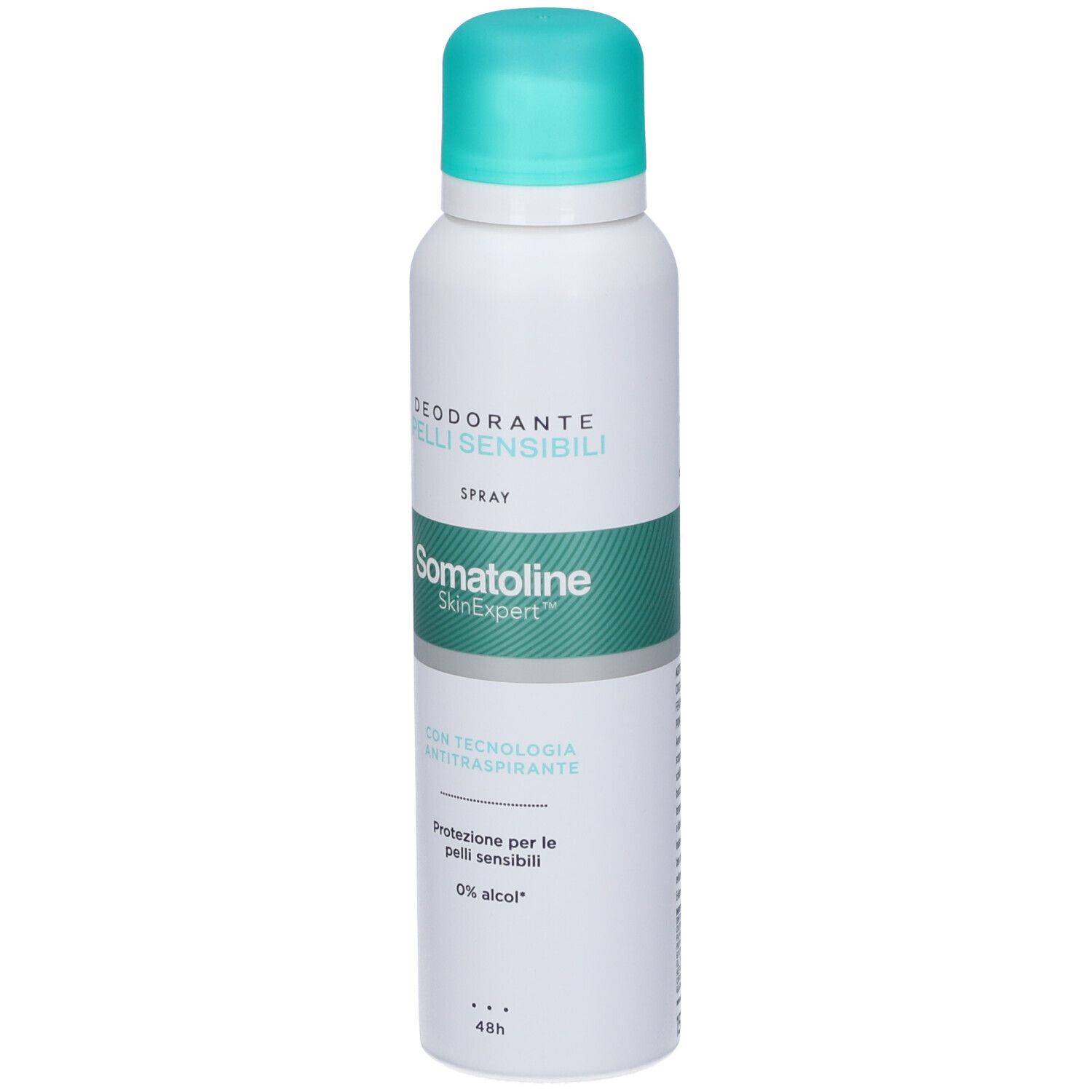 Somatoline SkinExpert Deodorante spray per pelli sensibili, 0% alcol, protezione 48h.