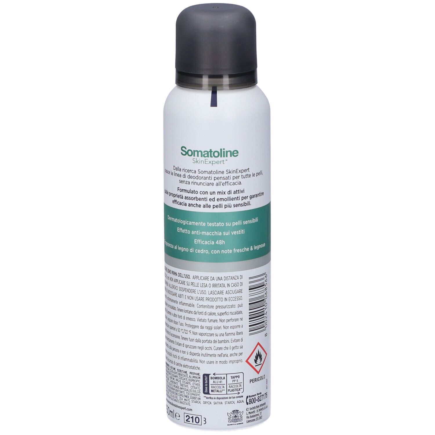 Somatoline SkinExpert Deodorante Spray Uomo
