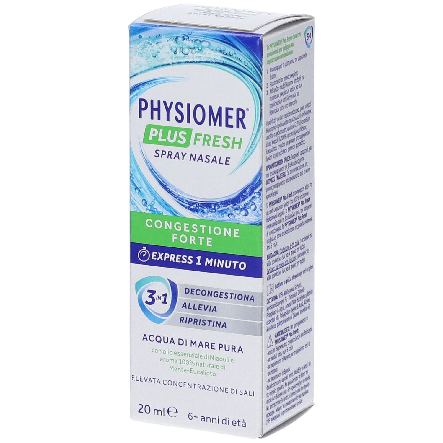 Physiomer Plus Fresh Spray Nasale 20 Ml Nasale Bambino