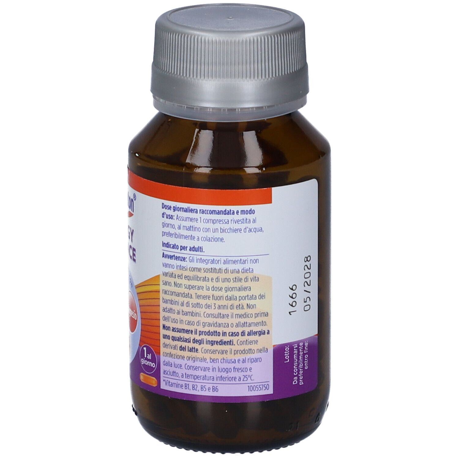 Flacone Pharmaton Energy Balance: Istruzioni per l'uso e ingredienti.