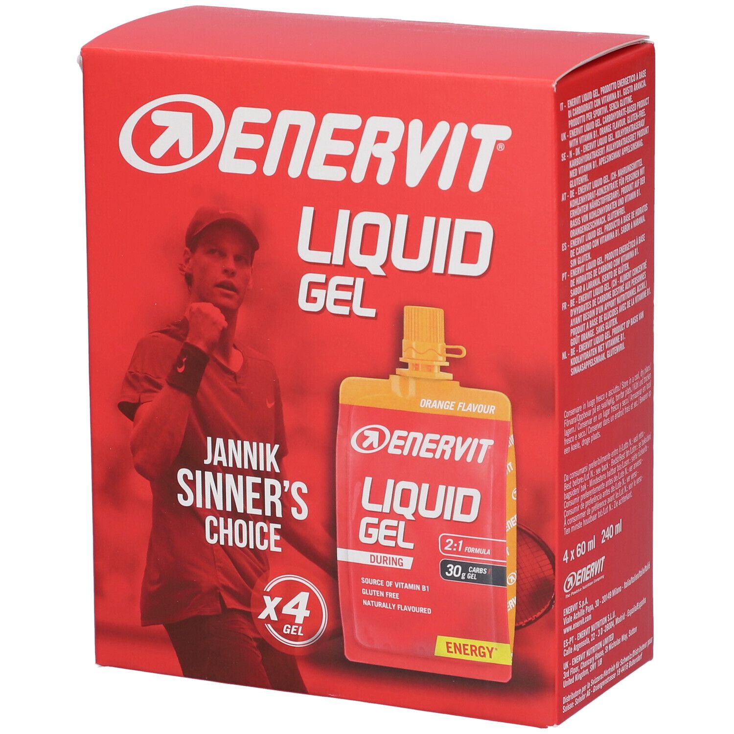 Enervit Liquid Gel Arancia Gel Energetico 4 Gel