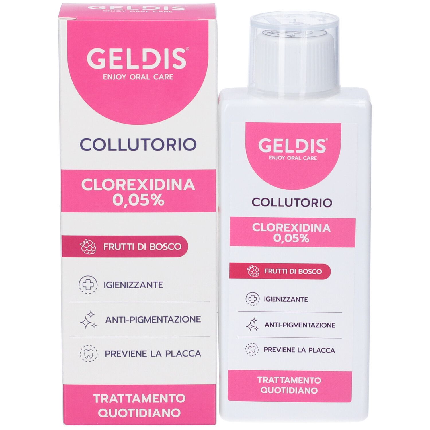 Geldis Collutorio Gusto Frutti di Bosco Clorexidina 0,05% 200 ml