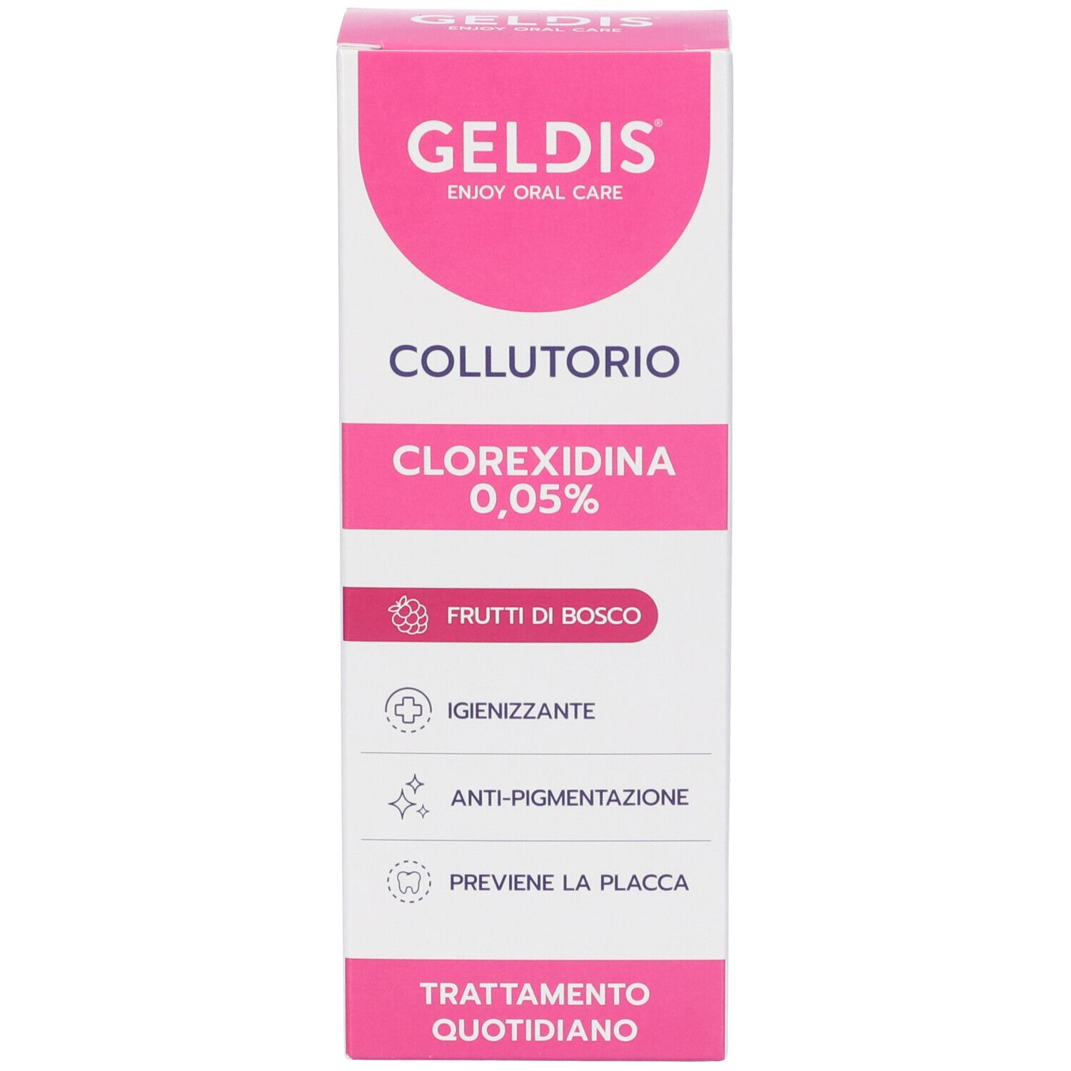 Geldis Collutorio Gusto Frutti di Bosco Clorexidina 0,05% 200 ml