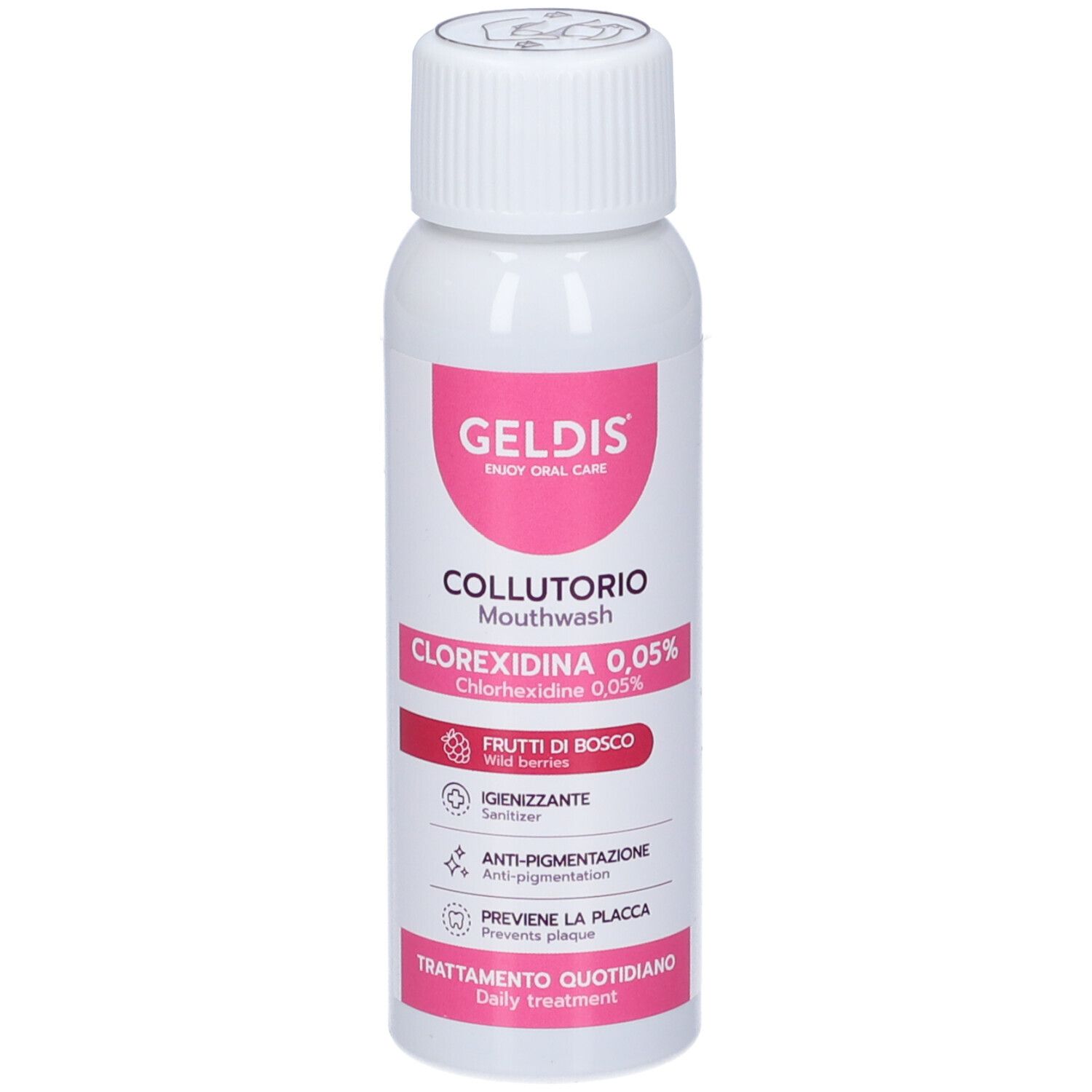 Geldis Collutorio Gusto Frutti di Bosco Clorexidina 0,05% 100ml