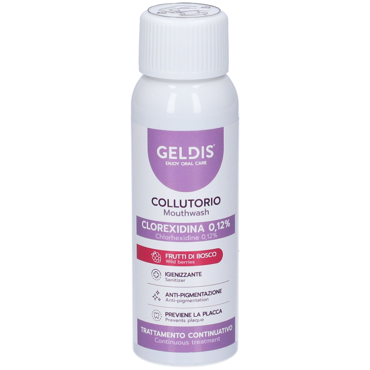 Geldis Collutorio Gusto Frutti di Bosco Clorexidina 0,12% 100 ml