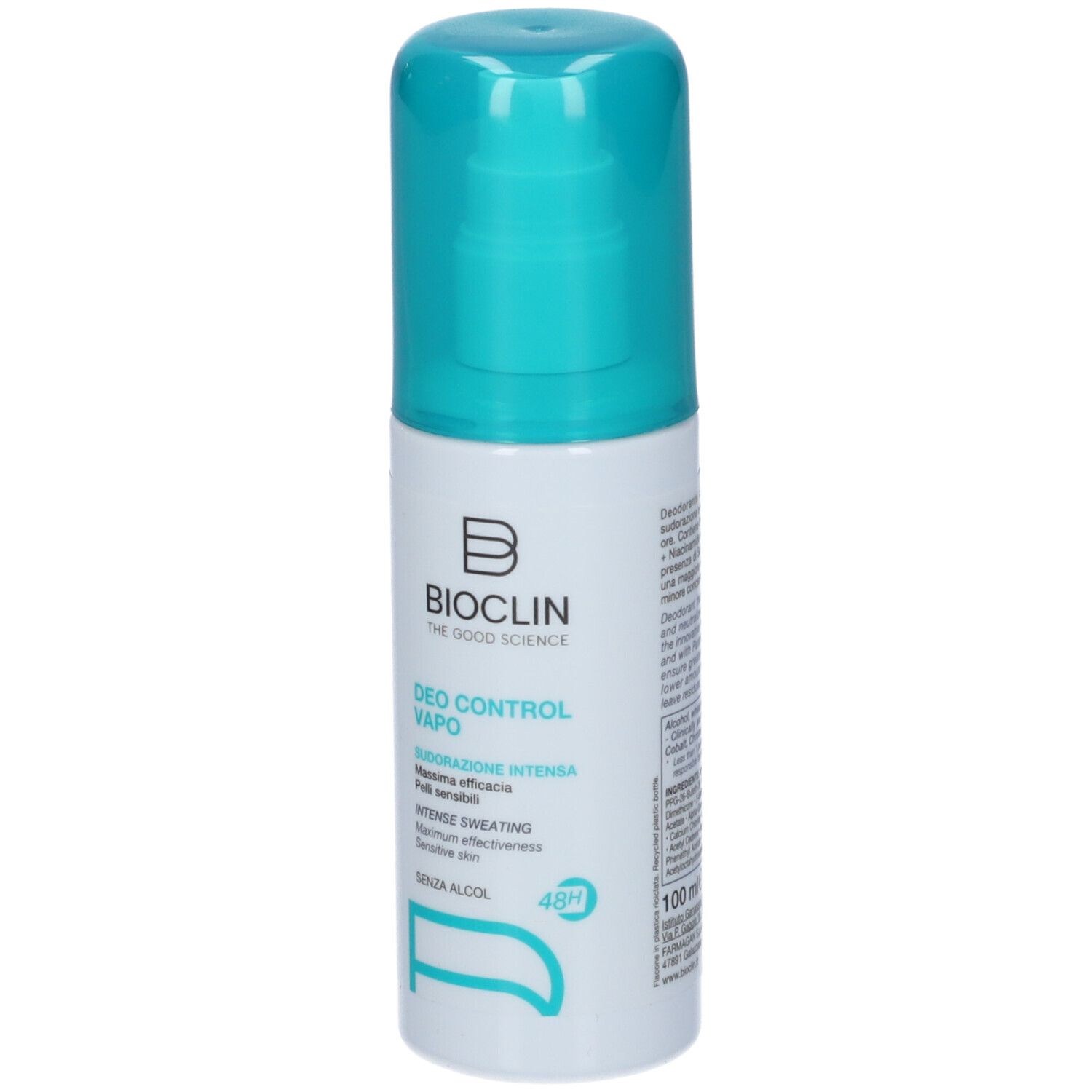 Bioclin Deo Control Vapo Deodorant, 100ml, mit Pumpzerstäuber.