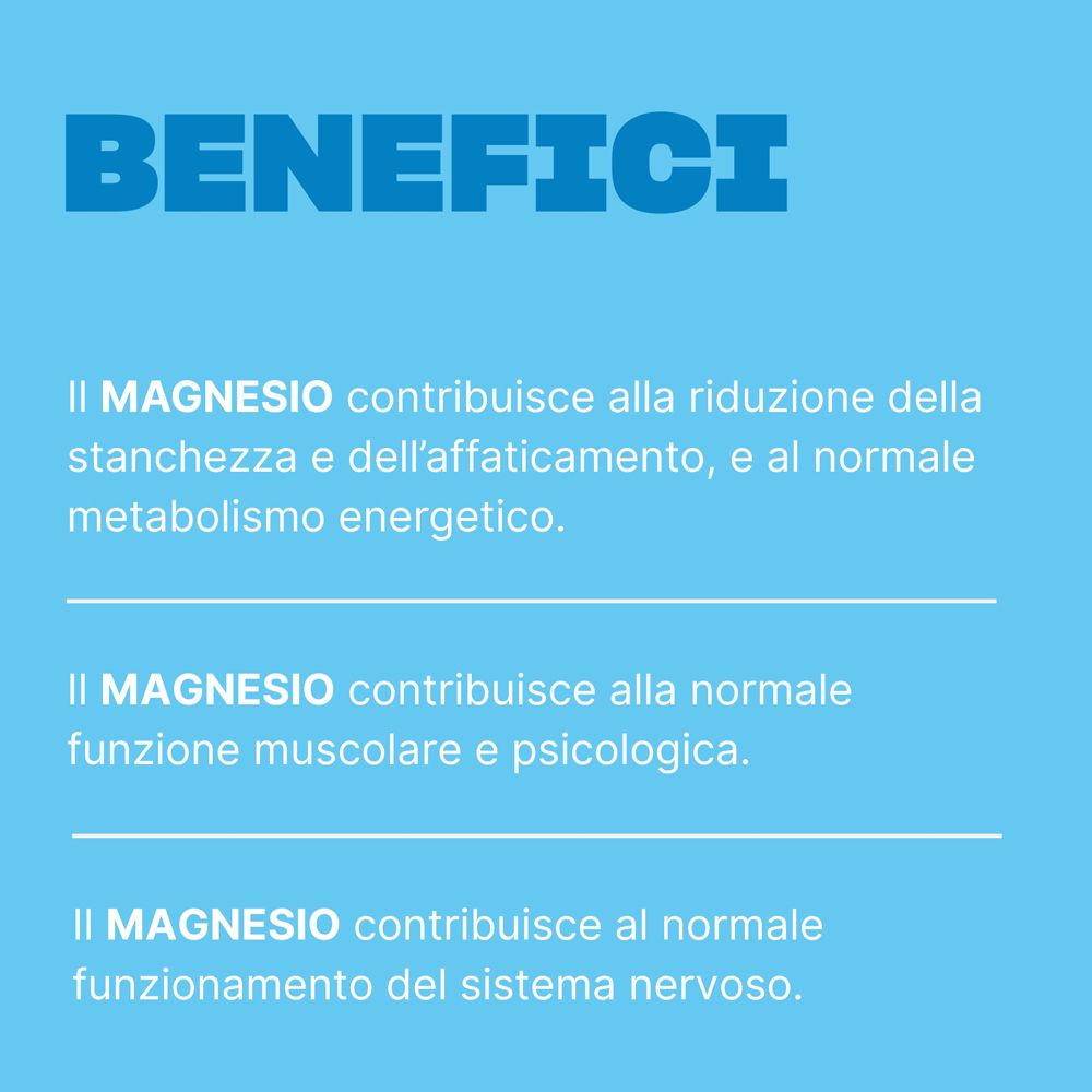 Informazioni sui benefici del magnesio per stanchezza, muscoli e nervi.