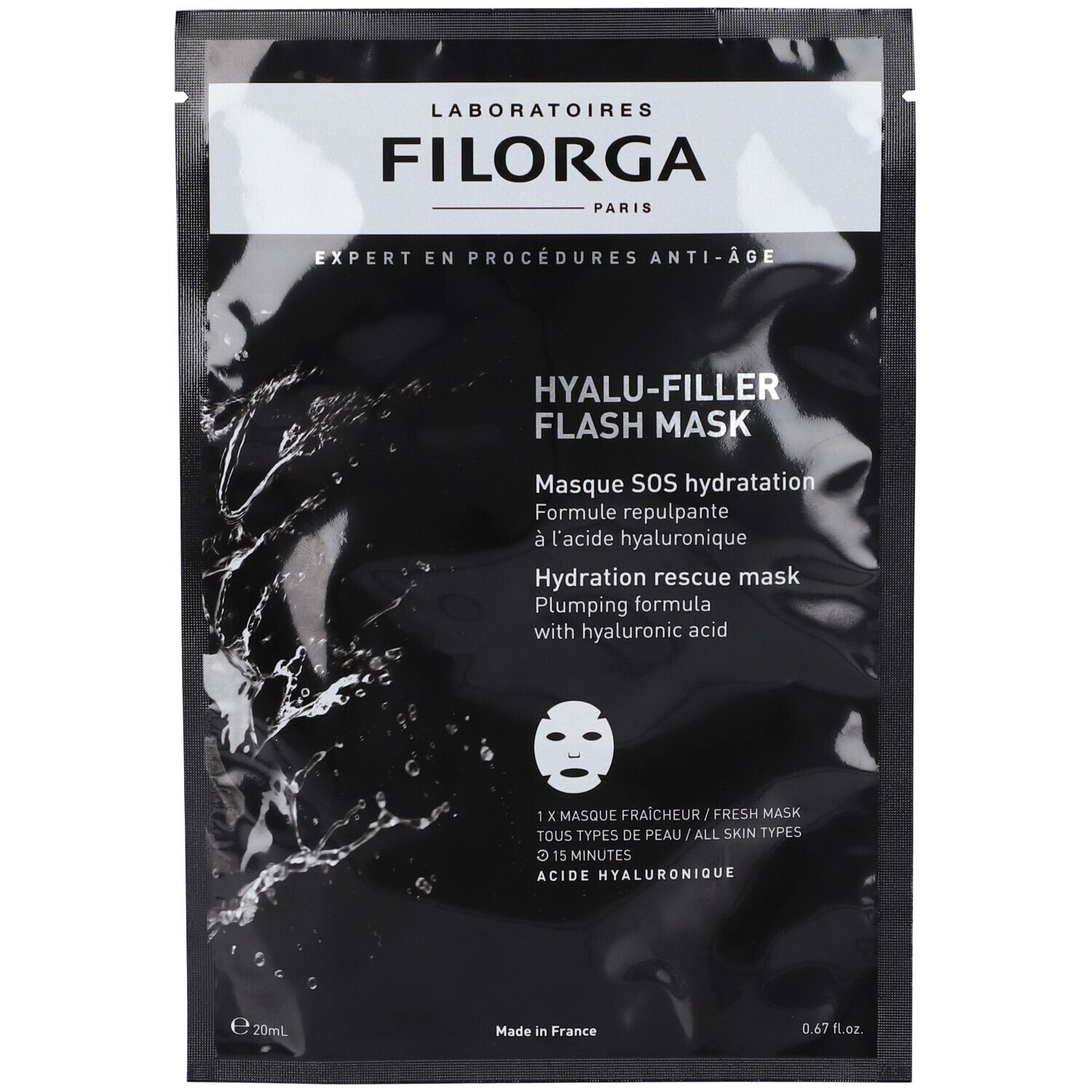 Filorga Hyalu-Filler Flash Mask Maschera Idratante E Rimpolpante 20Ml - Immagine 6