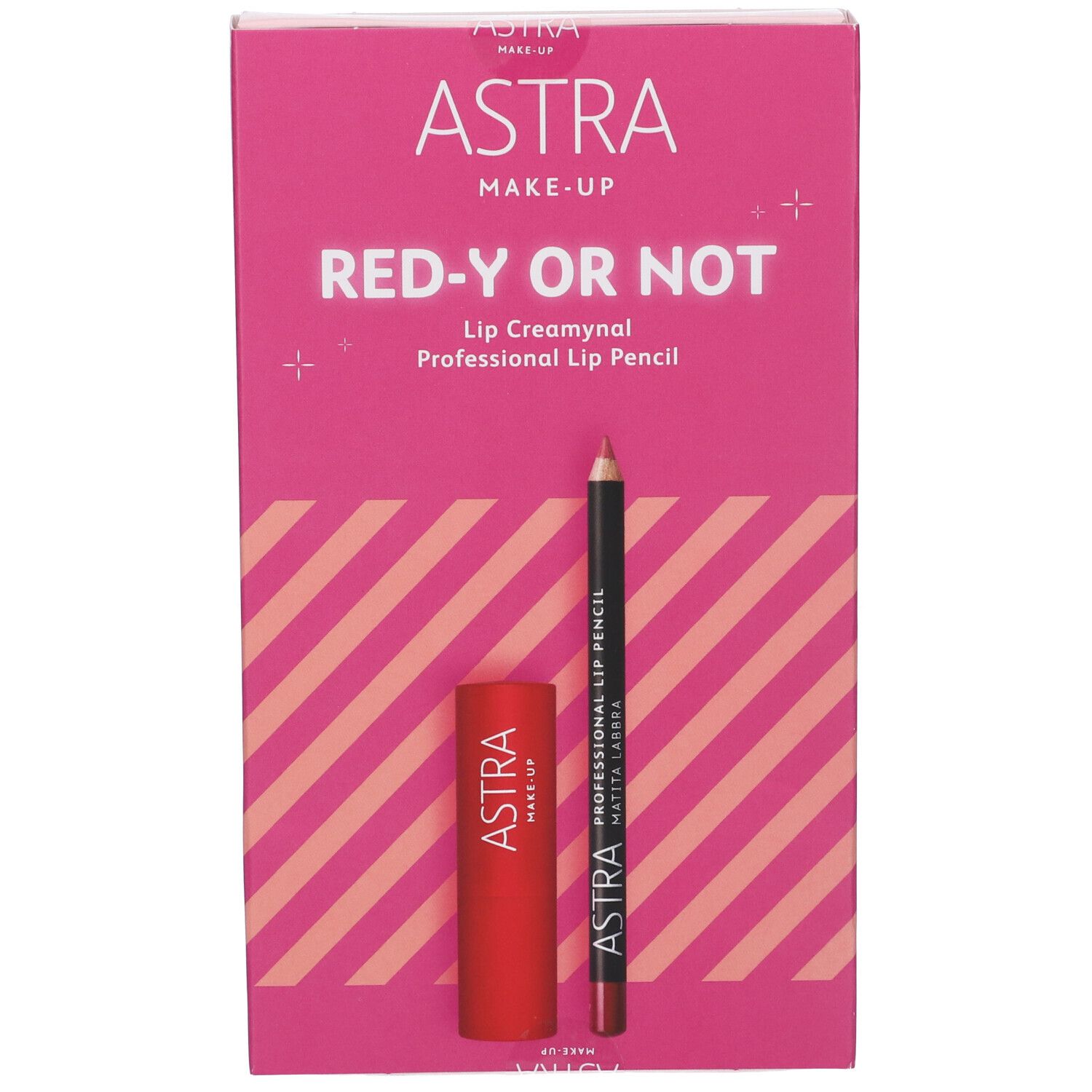 Astra Makeup Kit Regalo Read-Y Or Not Combo Labbra Rossetto + Matita Labbra
