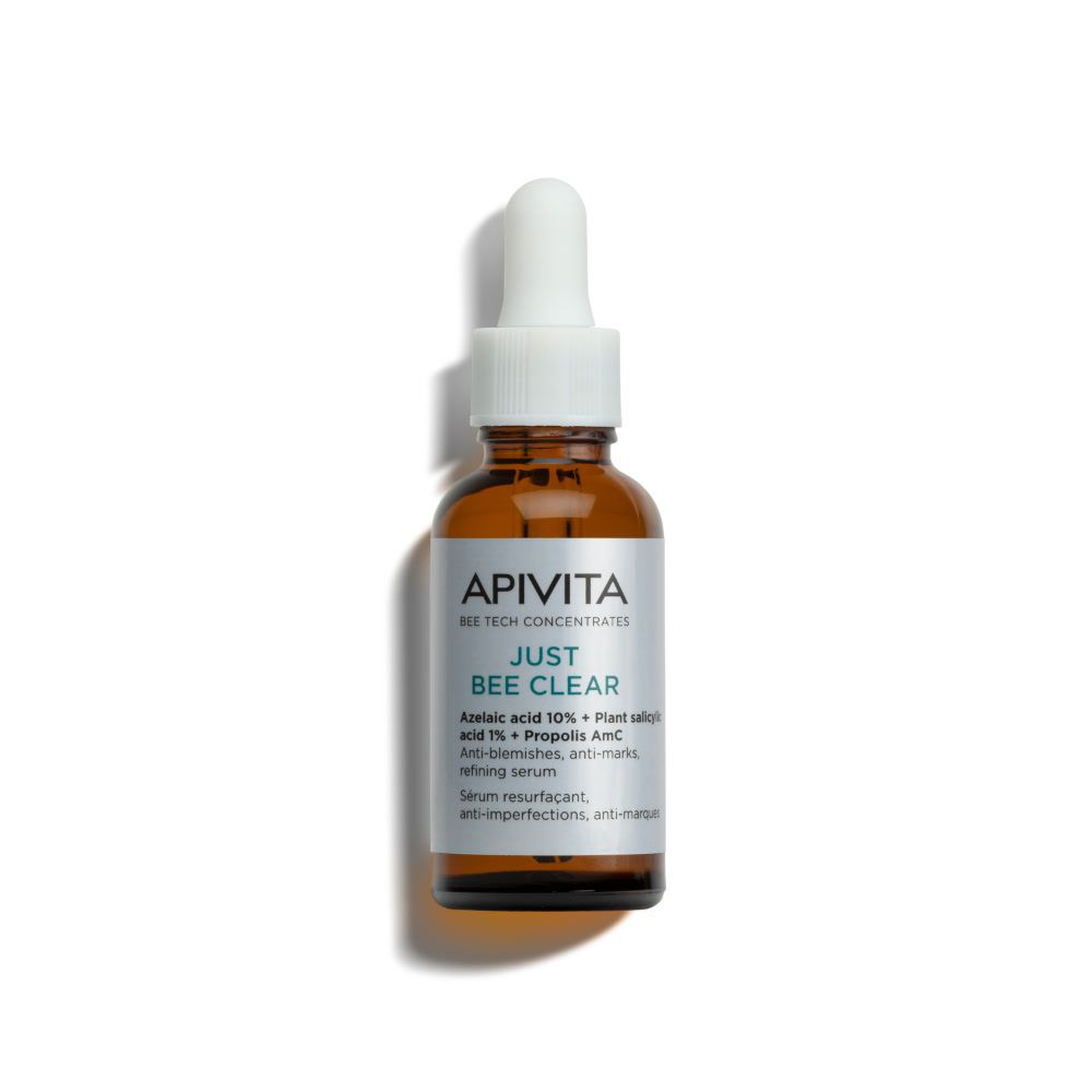 Apivita Just Bee Clear Siero Perfezionatore Affinante e anti-macchie opacizzante, pelle grassa, acne- Risparmia il 10% con il codice: apivita0926