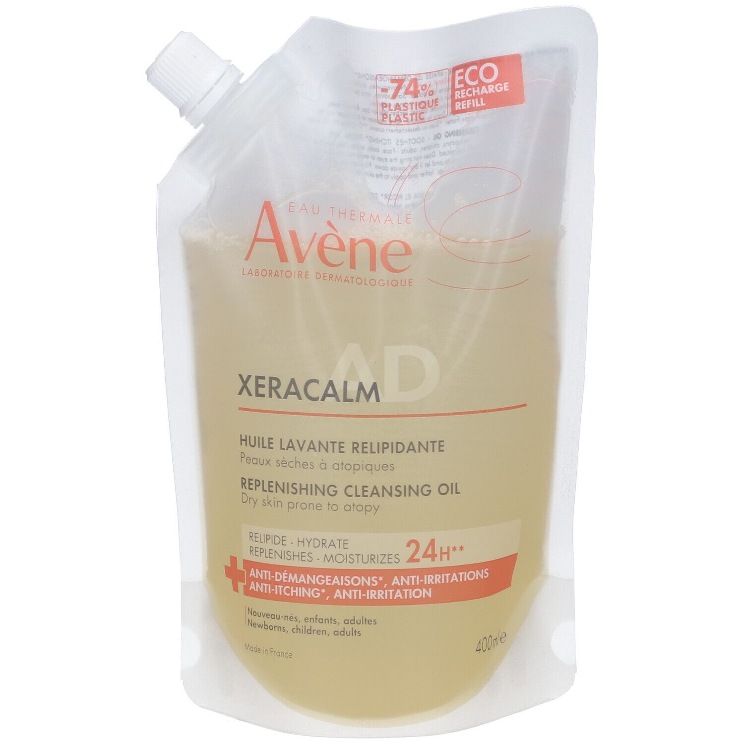 Avene Avène Xeracalm A.d. Olio Detergente Pelle Atopica Ricarica 400 Ml - Immagine 4