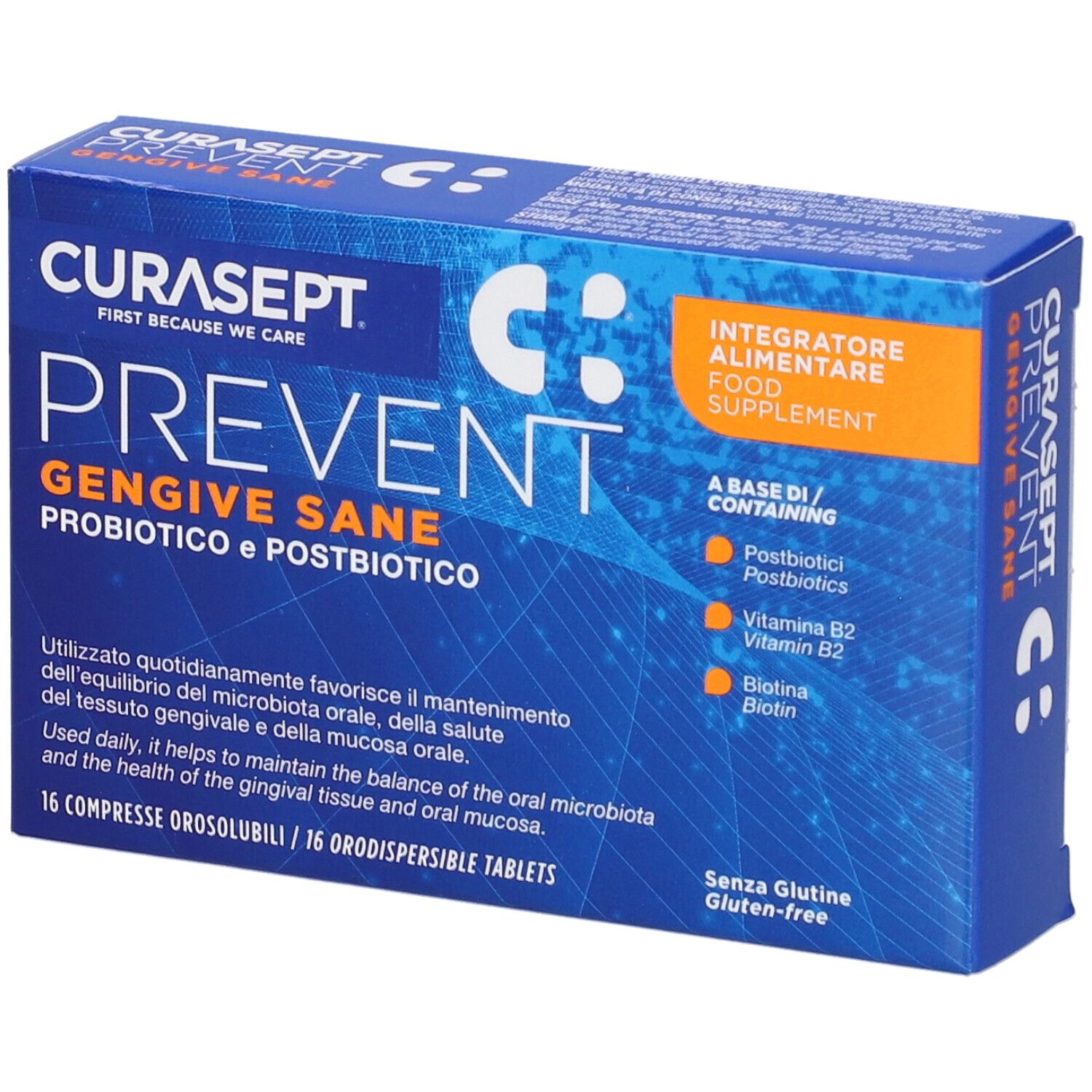Curasept Prevent Gengive 16Cpr 16,8 g Tabletten
