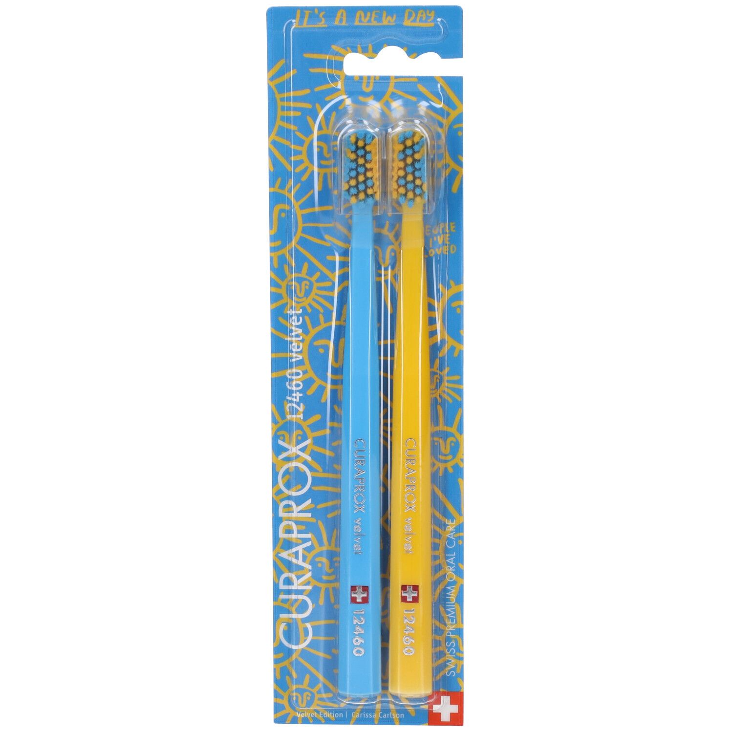Curaprox CS 12460 Velvet Edition Carissa Carlson Spazzolino da Denti Duo Pack
