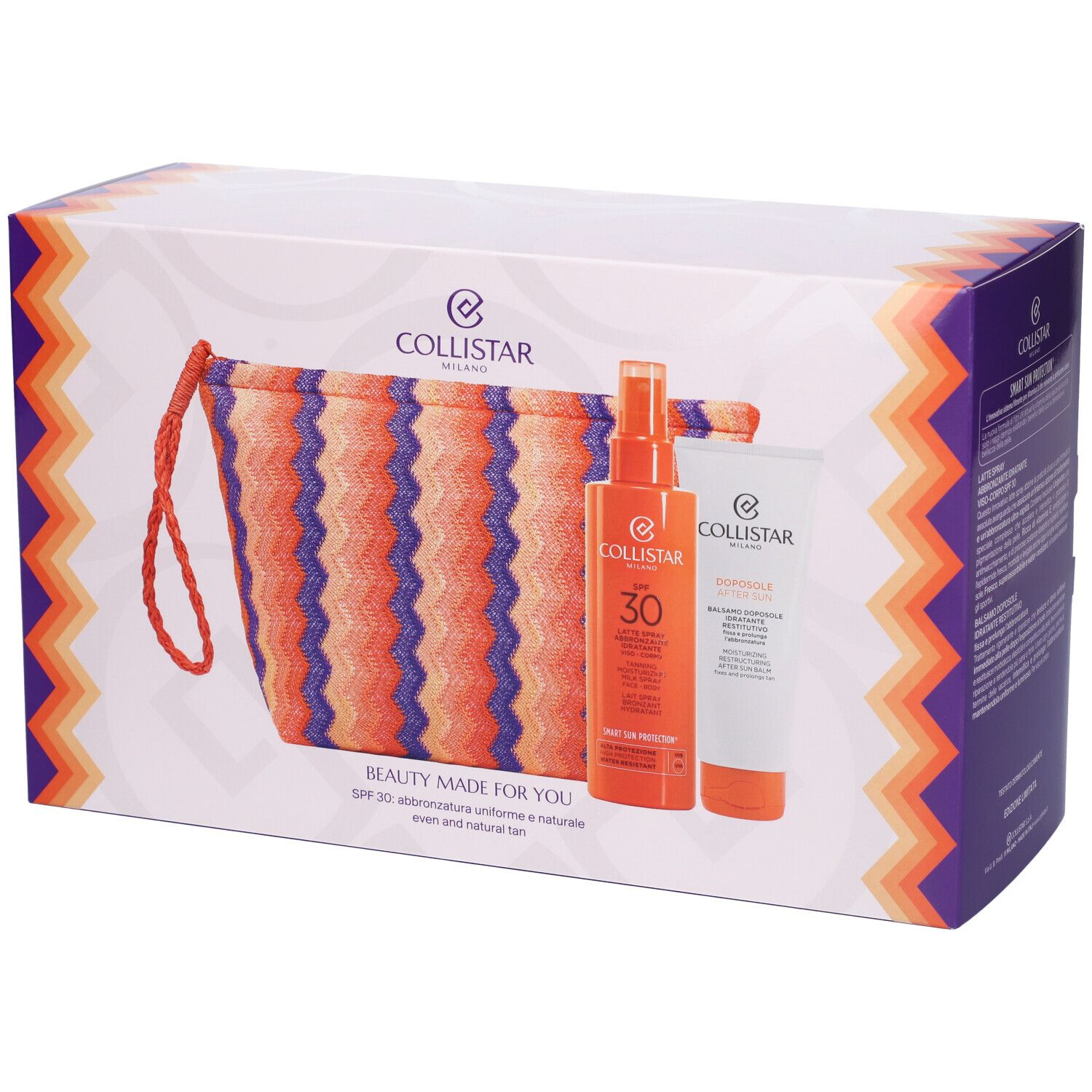 Collistar Cofanetto Latte Spray Abbronzante Idratante SPF30 Solari