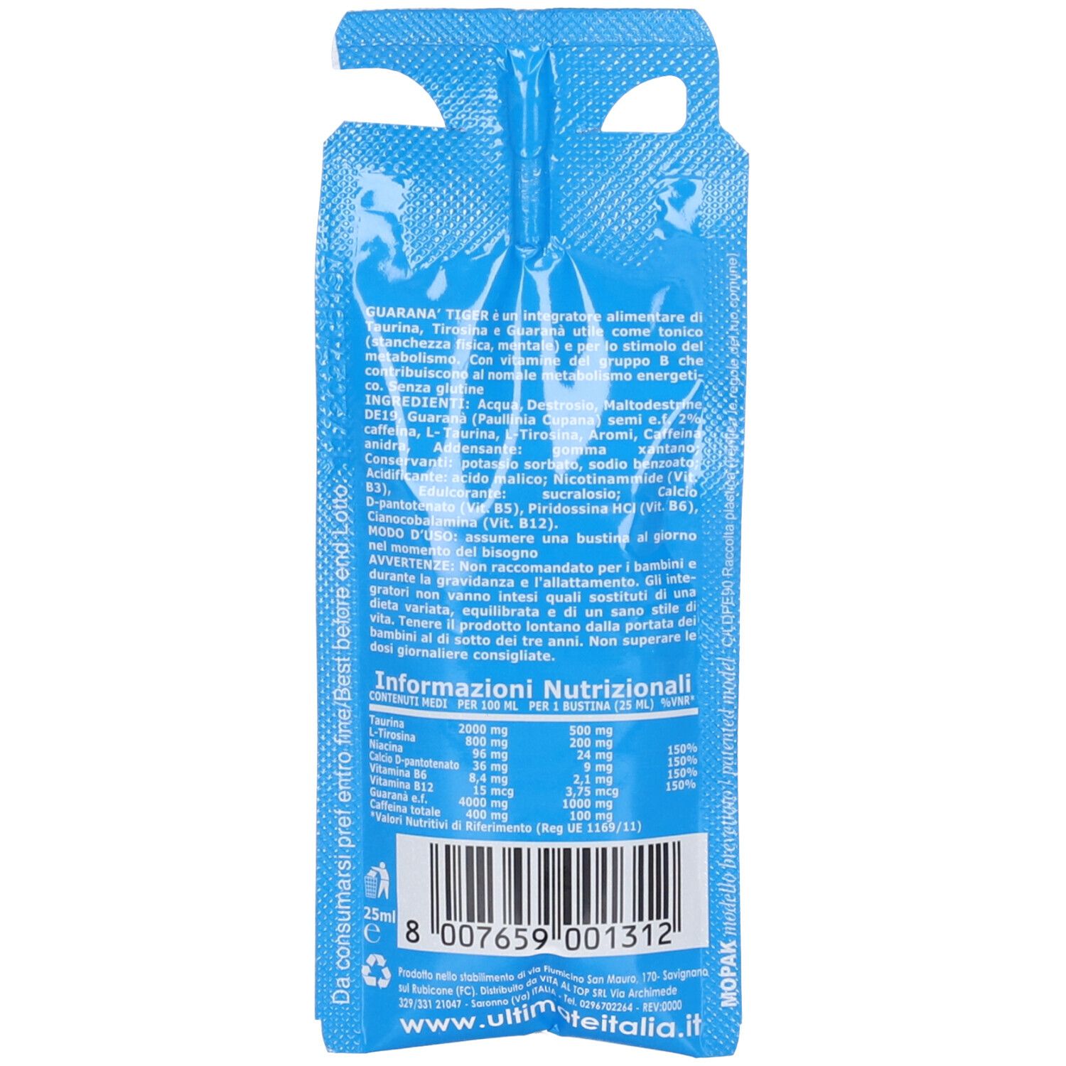 Ultimate Italia Guarana' Tiger Bustina