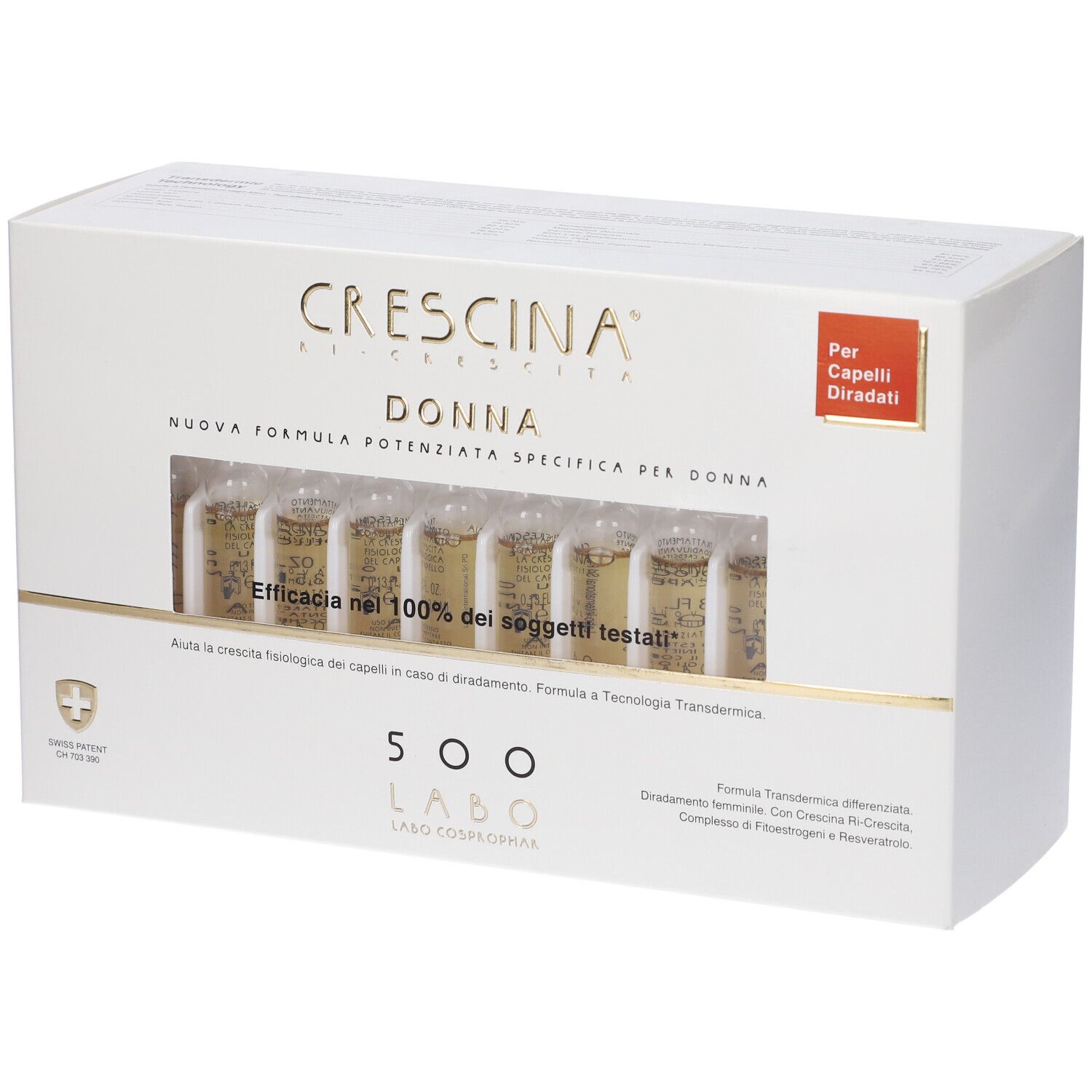 Crescina Donna 500 Formula Specifica Potenziata Fiale