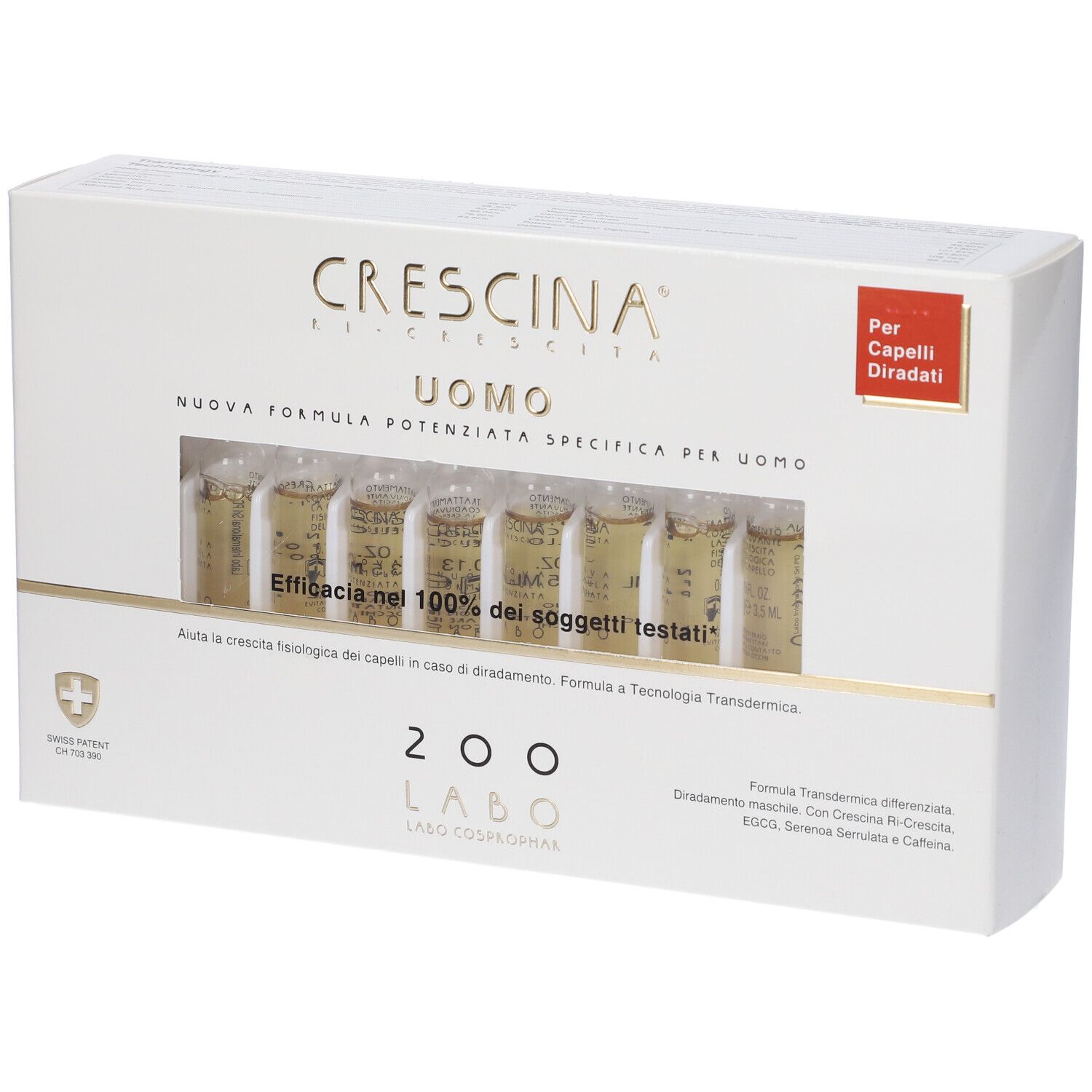 Crescina Uomo 200 Formula Specifica Potenziata Fiale