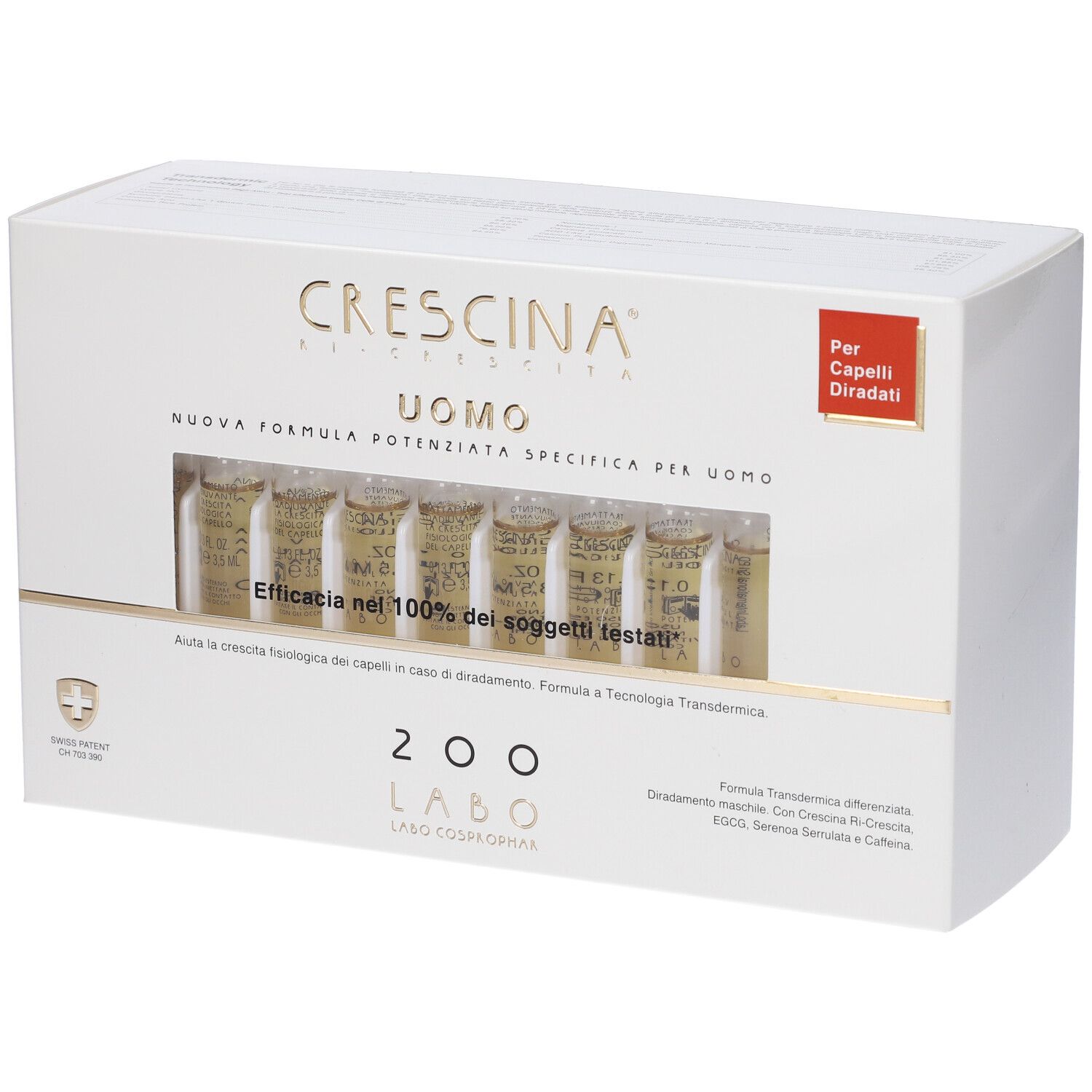 Crescina Uomo 200 Formula Specifica Potenziata Fiale