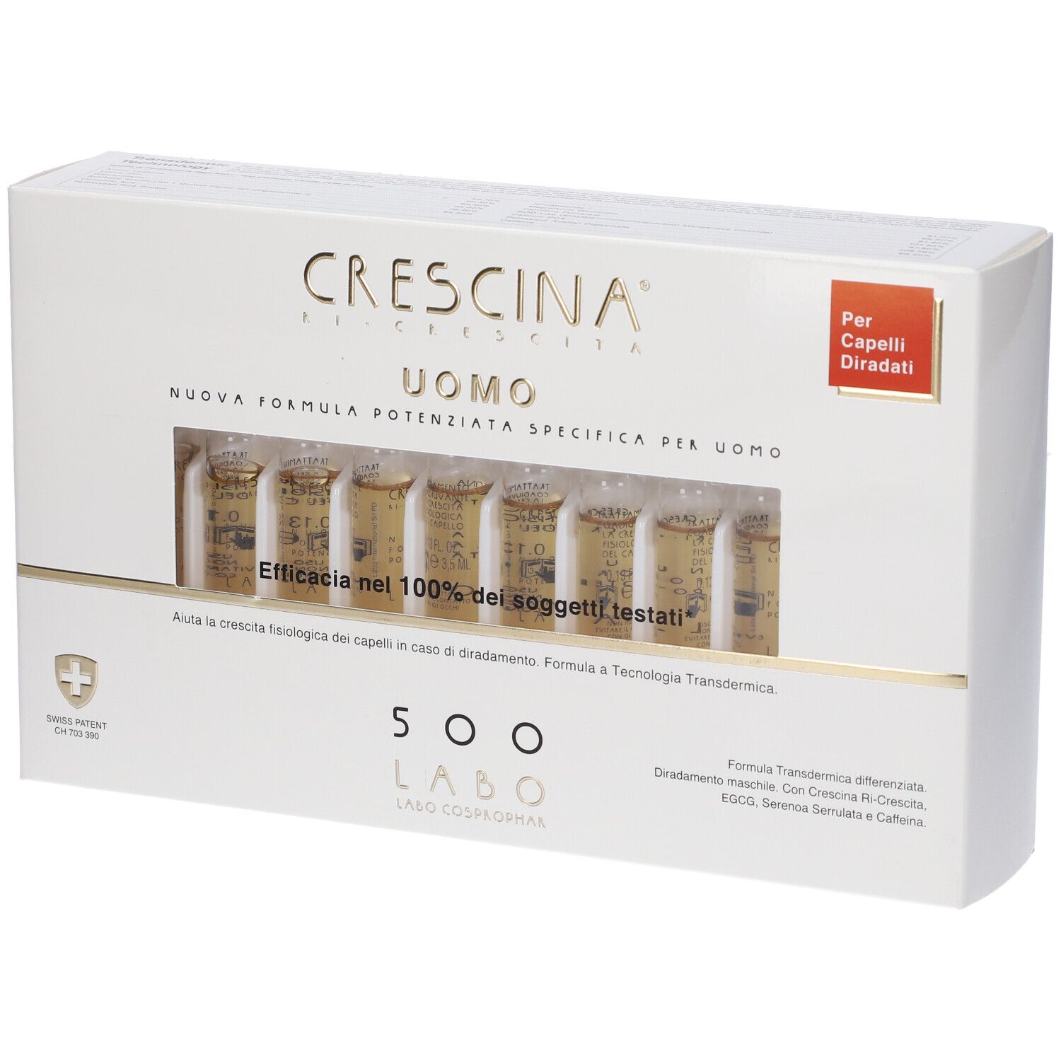 Crescina Uomo 500 Formula Specifica Potenziata Fiale