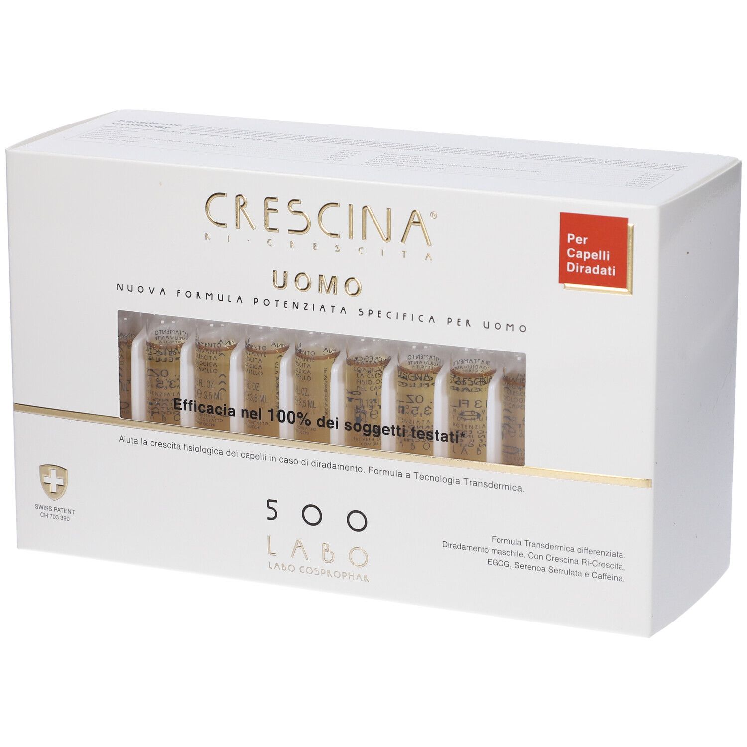 Crescina Uomo 500 Formula Specifica Potenziata Fiale