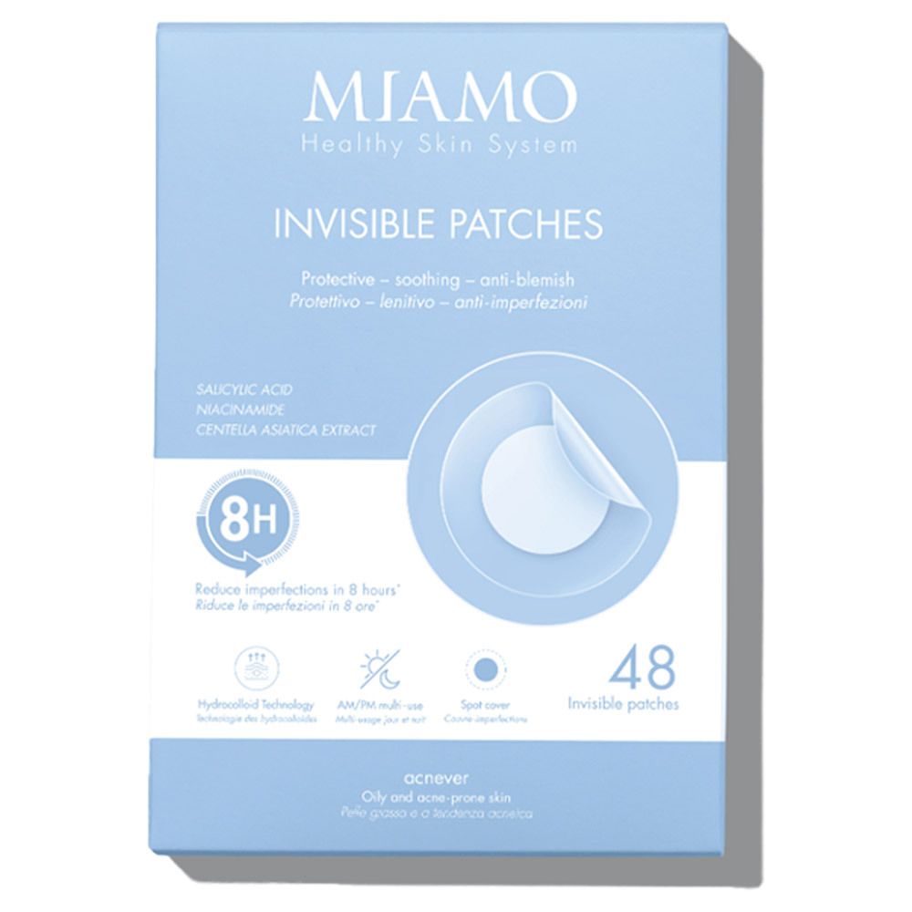 Miamo Healthy Skin System Acnever Invisible Patches 2 Formati 12 mm e 10 mm