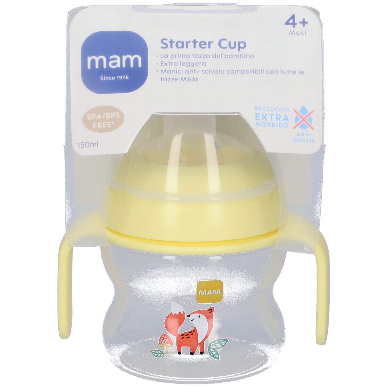 MAM Starter Cup Forest Tazza per Bambini 4+M Colore Sunlight