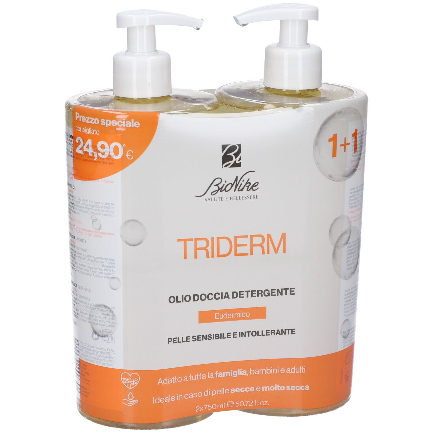 Triderm Bipack Olio Doccia DET 1500 ml Öl