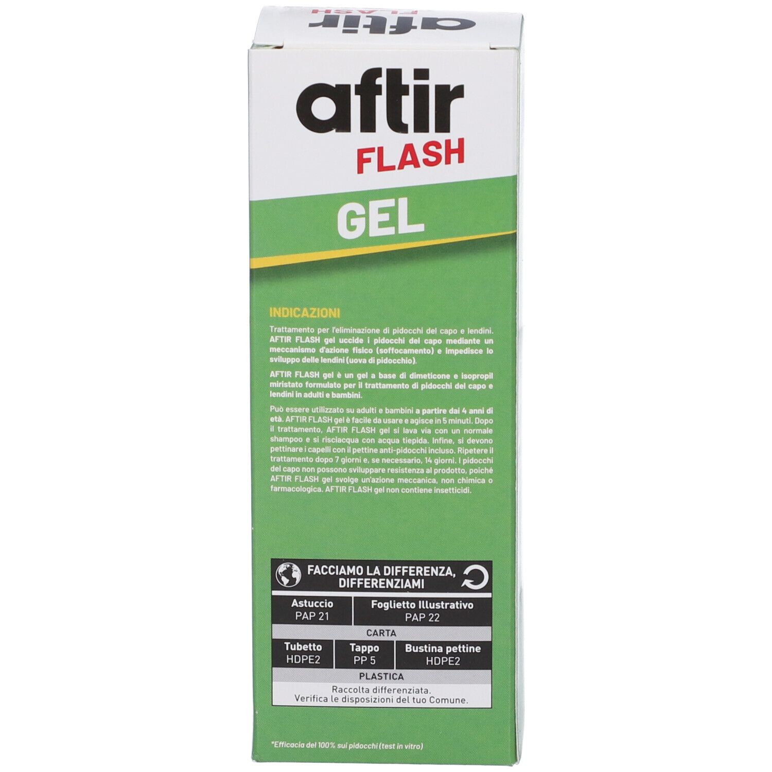 Confezione per AFTIR FLASH GEL.