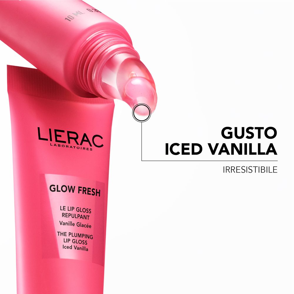 Lierac Glow Fresh The Plumping Lip Gloss Gusto Iced Vanilla.
