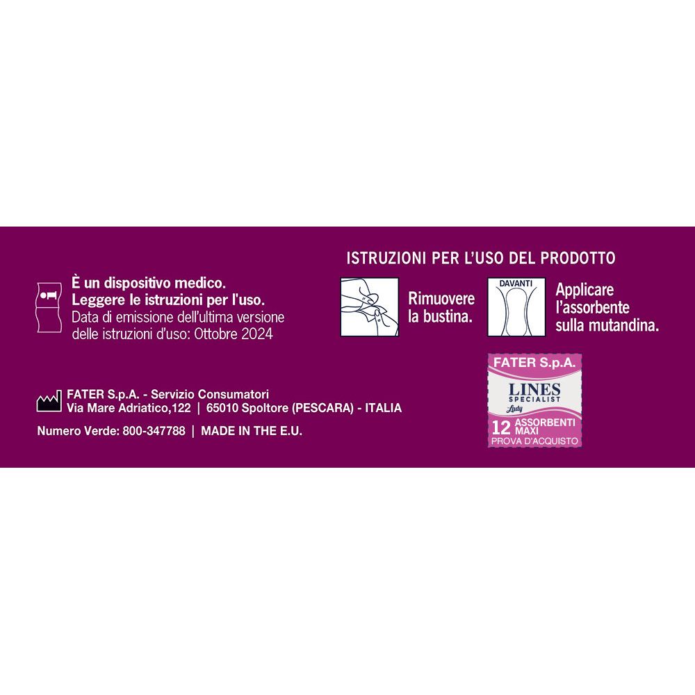 Anweisungen zur Verwendung des Produkts. Medizinprodukt. FATER S.p.A. Informationen. Made in the EU.