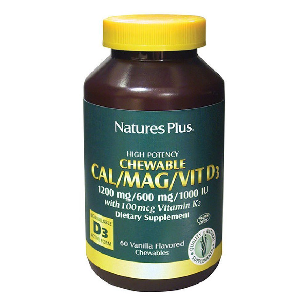 Cal/Mag/D3 Calcio Magnesio Vitamina D3 Masticabile Alla Vaniglia 60 Tavolette 337 Mg