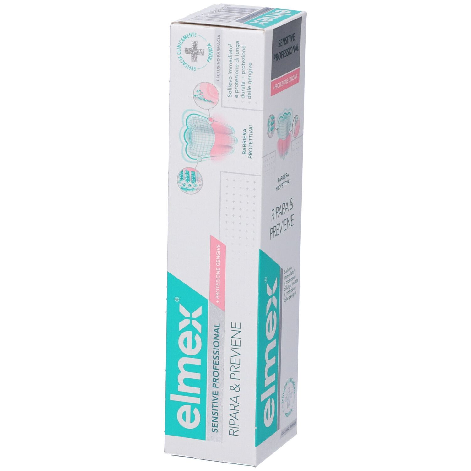Elmex Sensitive Professional Ripara & Previene Zahnpasta Verpackung.