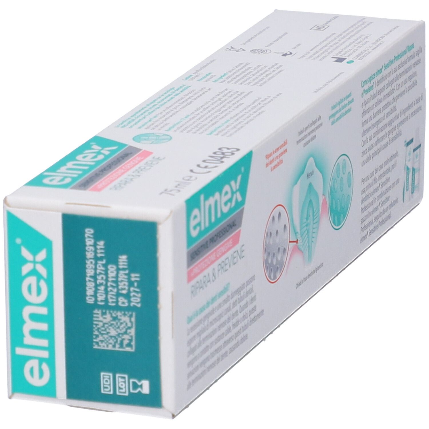 Elmex Sensitive Professional Zahnpasta-Karton, 75ml.