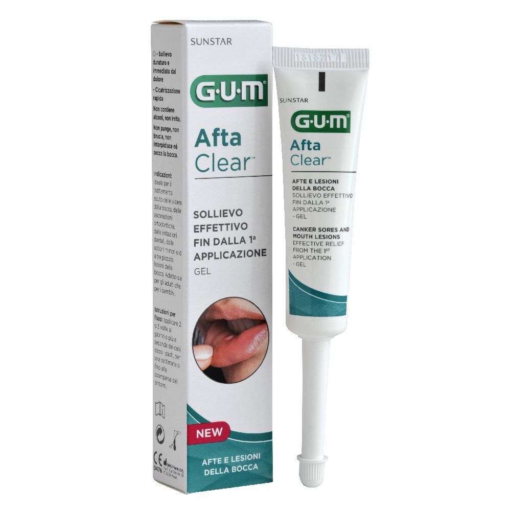 Gum Unisex Dentifricio, Sunstar Aftaclear Gel (10 Ml) - Immagine 11