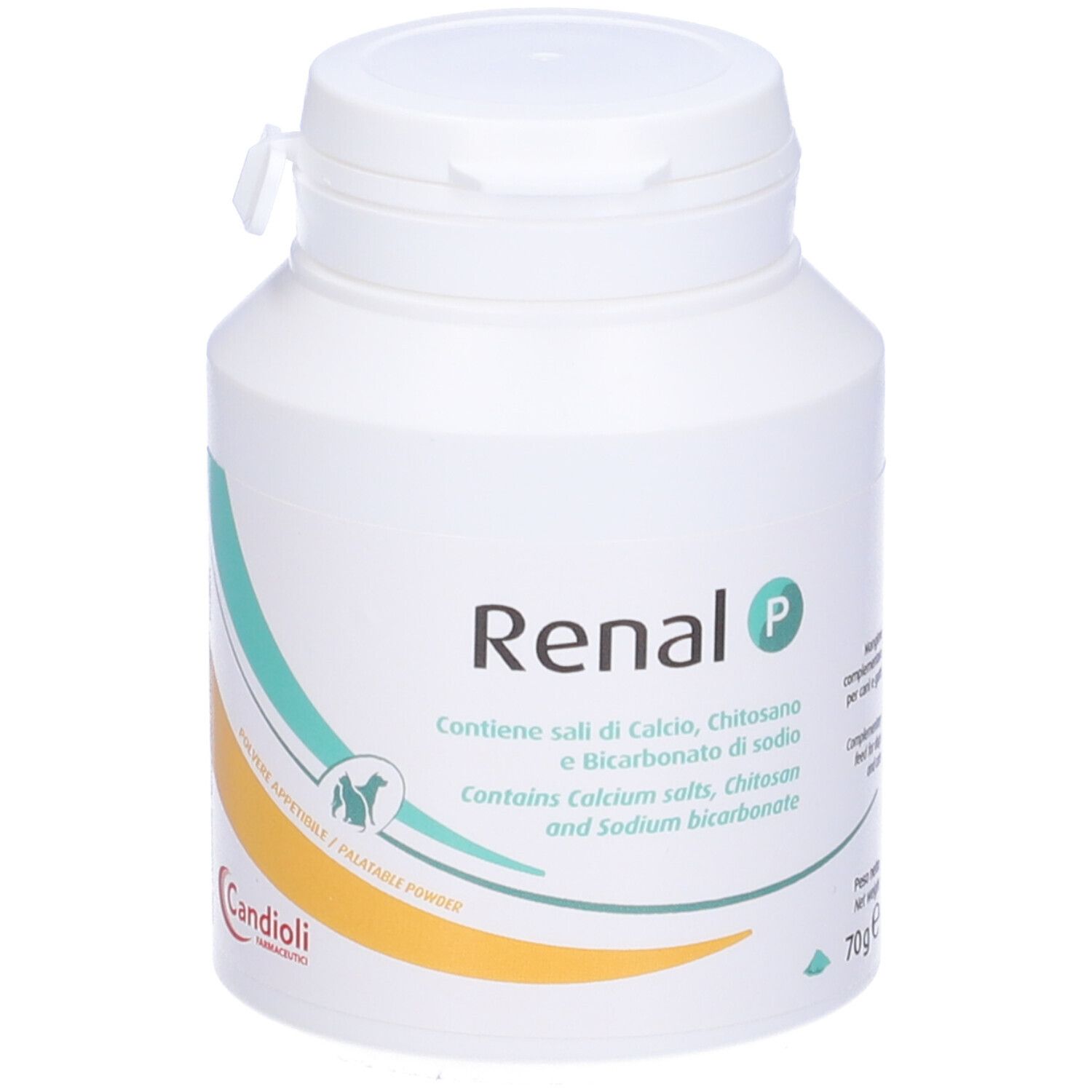Dose 'Renal P' mit 70g Inhalt, ergänzendes Futtermittel für Hunde und Katzen.