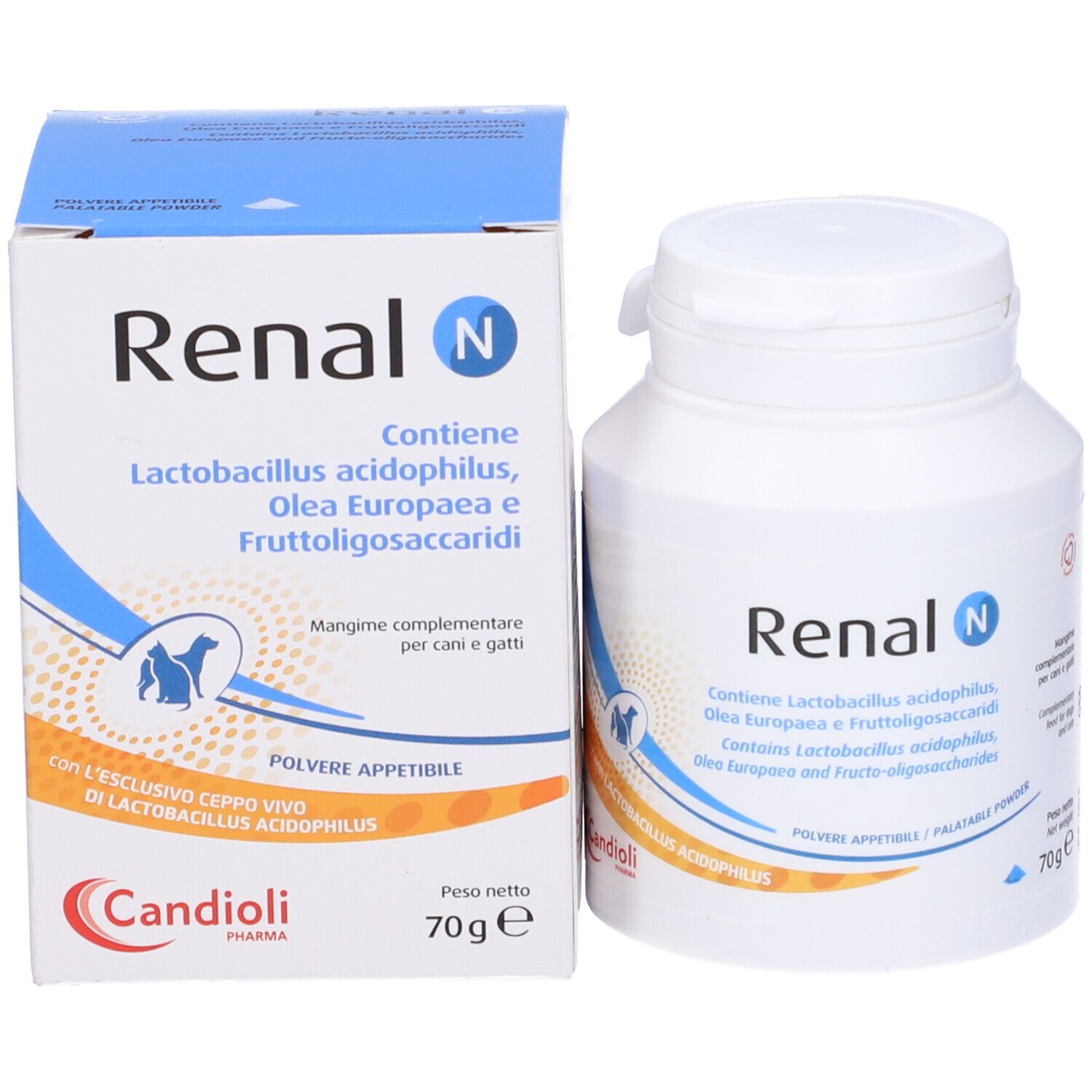 Renal N Dose mit Pulver für Hunde und Katzen, 70g.