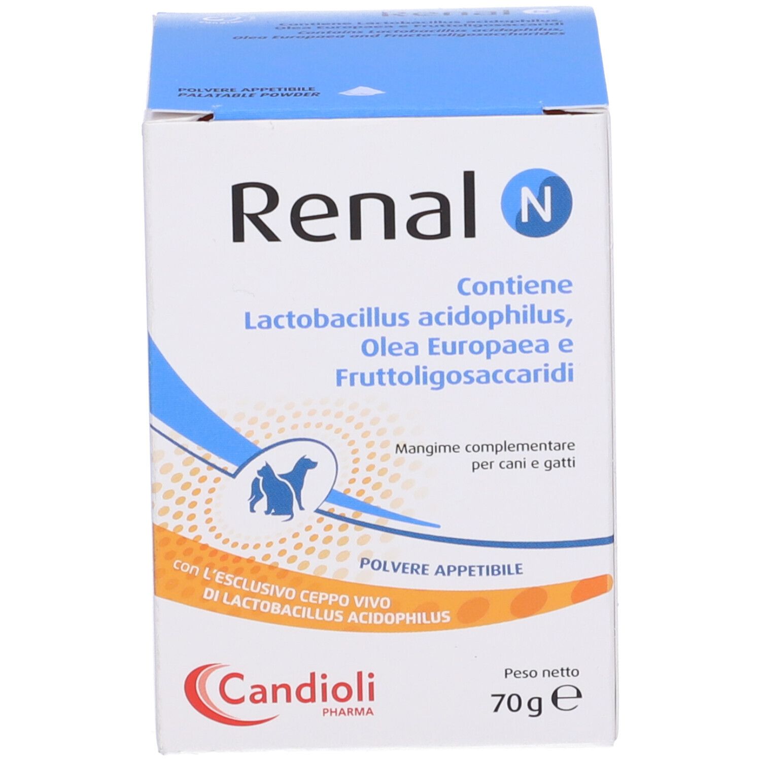 Renal N Pulver für Hunde und Katzen, 70g.